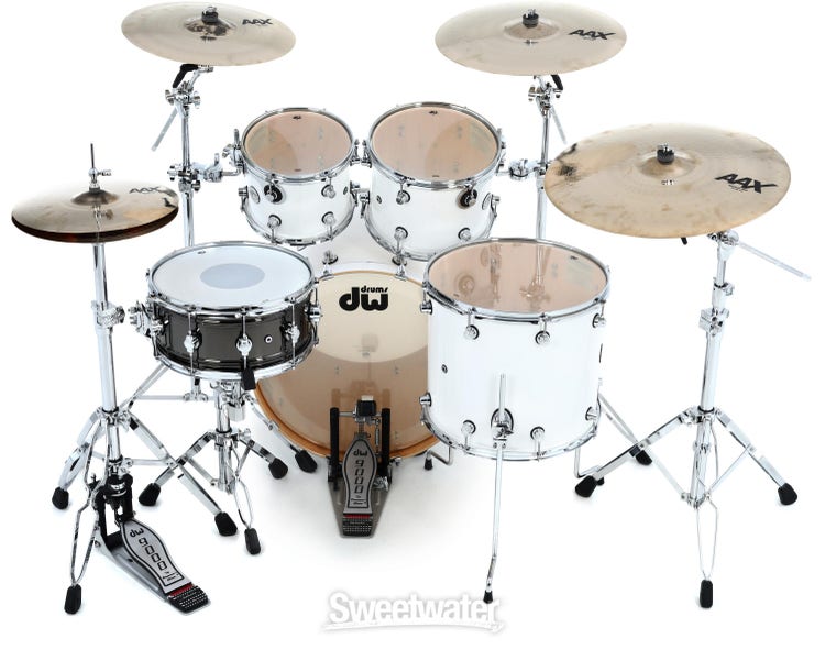 DW DDLG2214WH Design Series 4-piece Shell Pack - Gloss White
