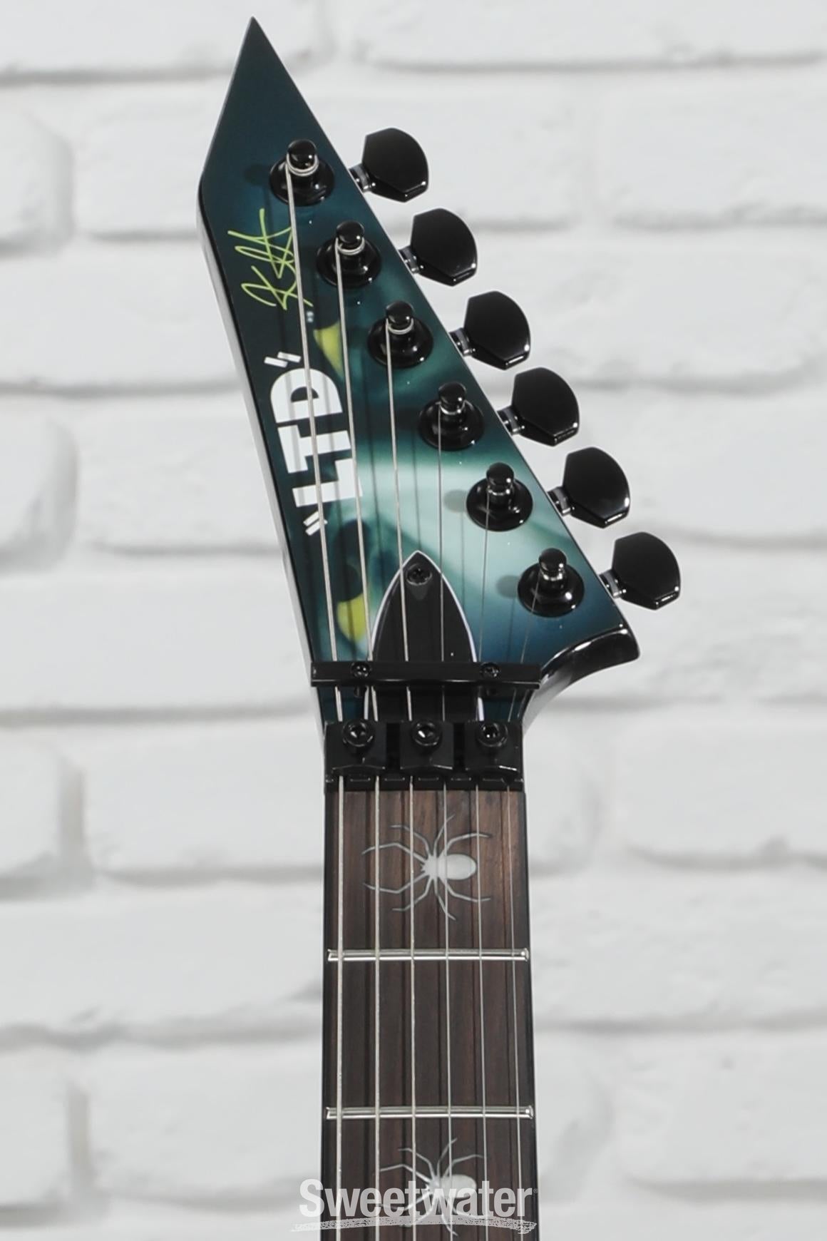 ESP LTD Kirk Hammett Signature KH-WZ White Zombie Electric