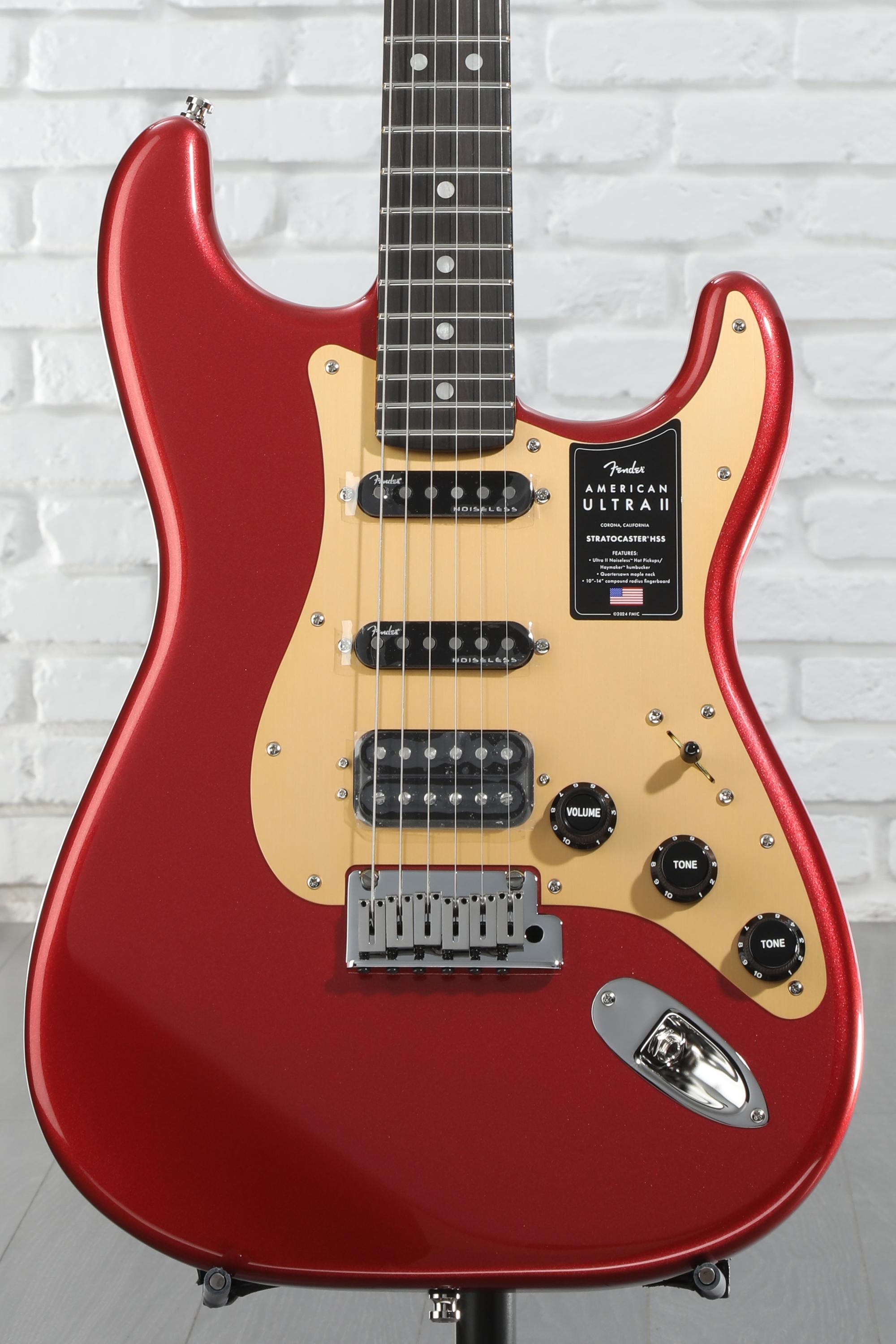 ギター Busker's Storatocaster Humbacker H-S-S Fender American Ultra II Stratocaster HSS Maple Fingerboard