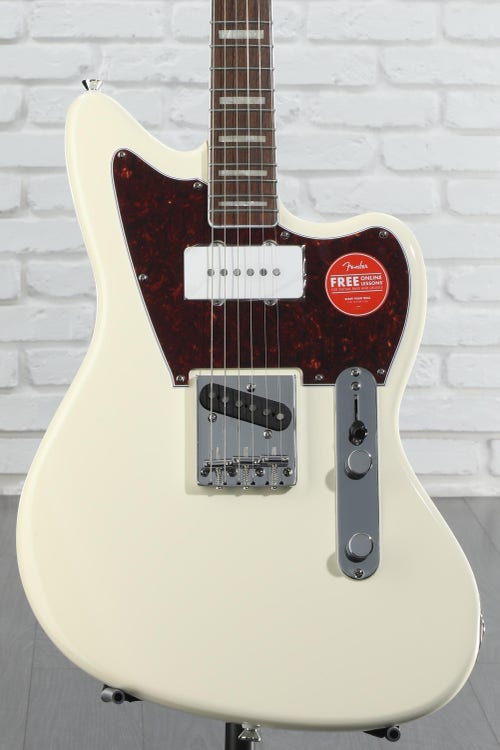 Squier Limited-edition Paranormal Offset Telecaster SJ Electric Guitar - Olympic White