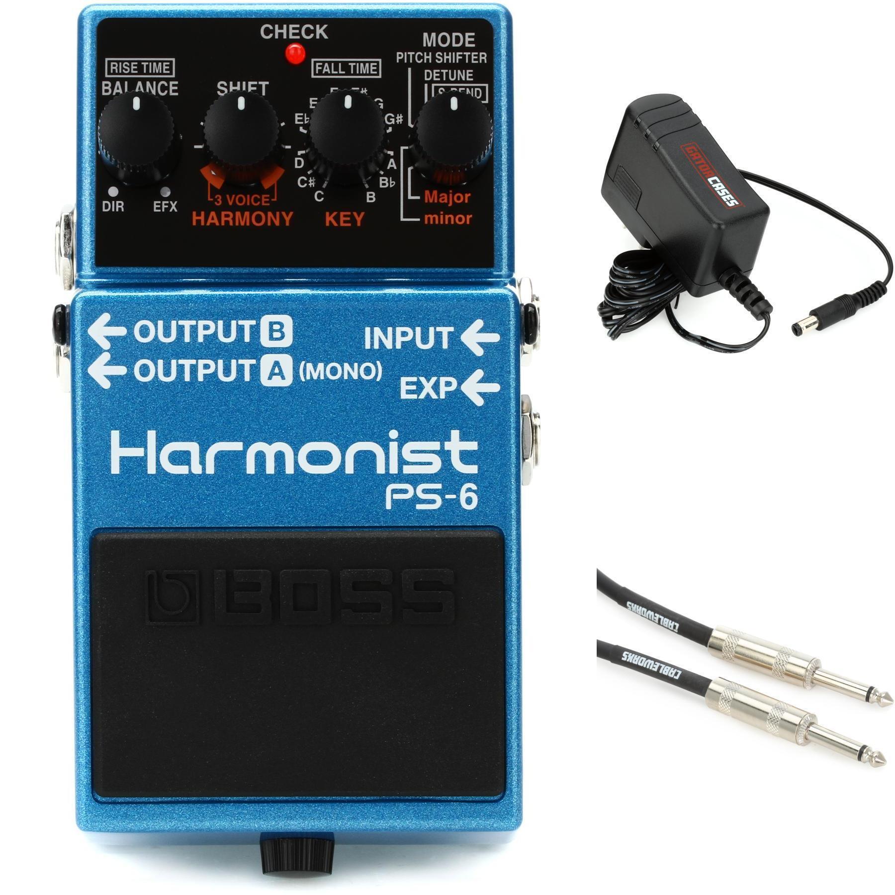 Boss PS-6 Harmonist Pedal with Power Supply and Cable | Sweetwater