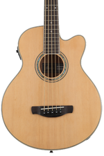 Photo of Ibanez AEB105E Acoustic-Electric Bass - Natural High Gloss