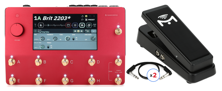 Neural DSP Quad Cortex Quad-Core Digital Effects Modeler/Profiling  Floorboard and Expression Pedal Bundle - Limited-edition Red and Gold |  Sweetwater