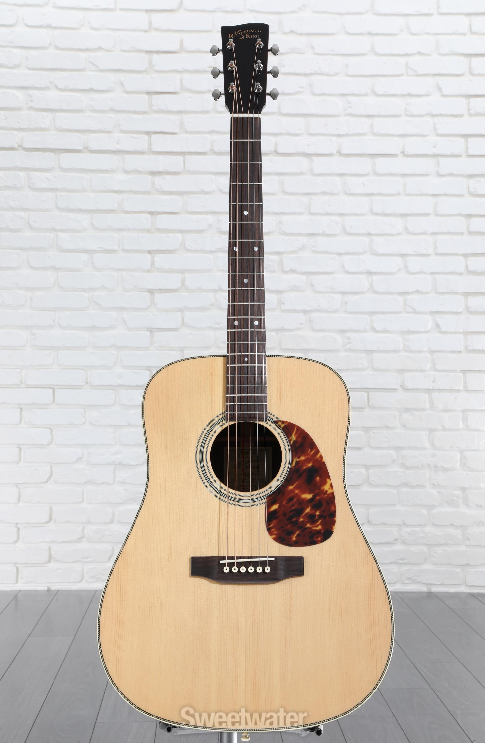 Recording King Tonewood Reserve RD-328 Dreadnought Acoustic Guitar -  Natural | Sweetwater