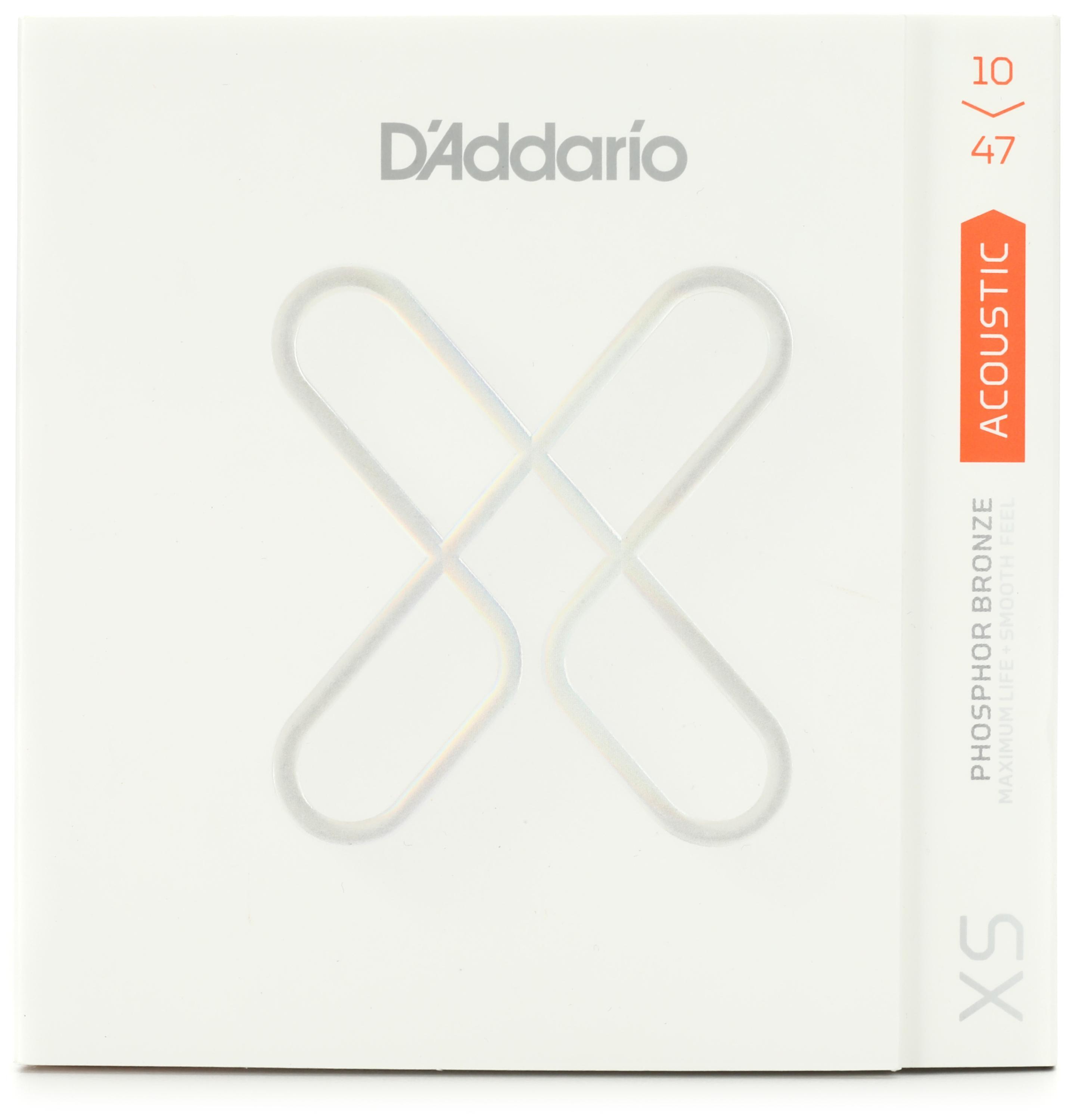 D'Addario XSAPB1047 Phosphor Bronze Coated Acoustic Guitar Strings