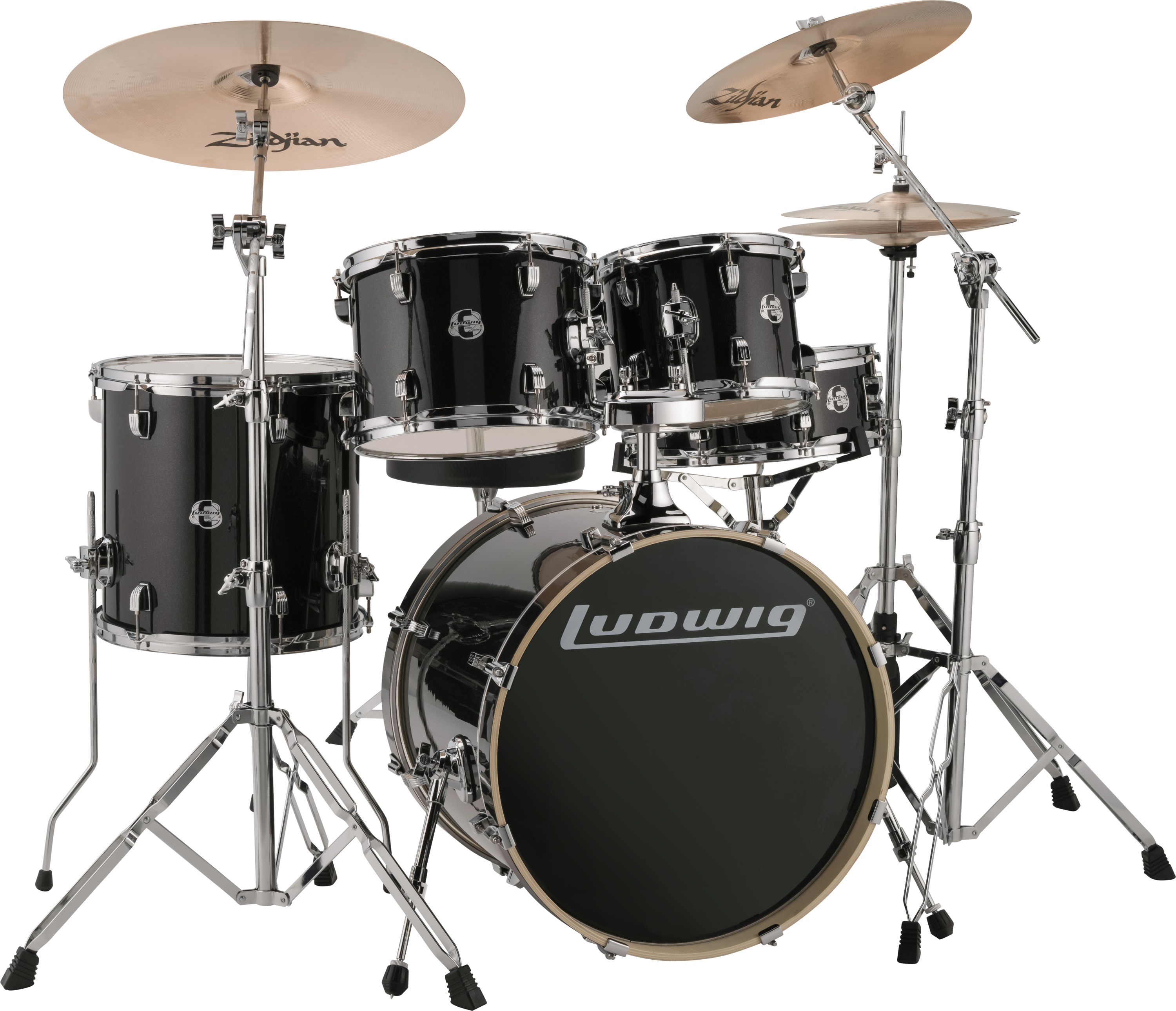 Ludwig Element Evolution LCEE200 5-piece Complete Drum Set with