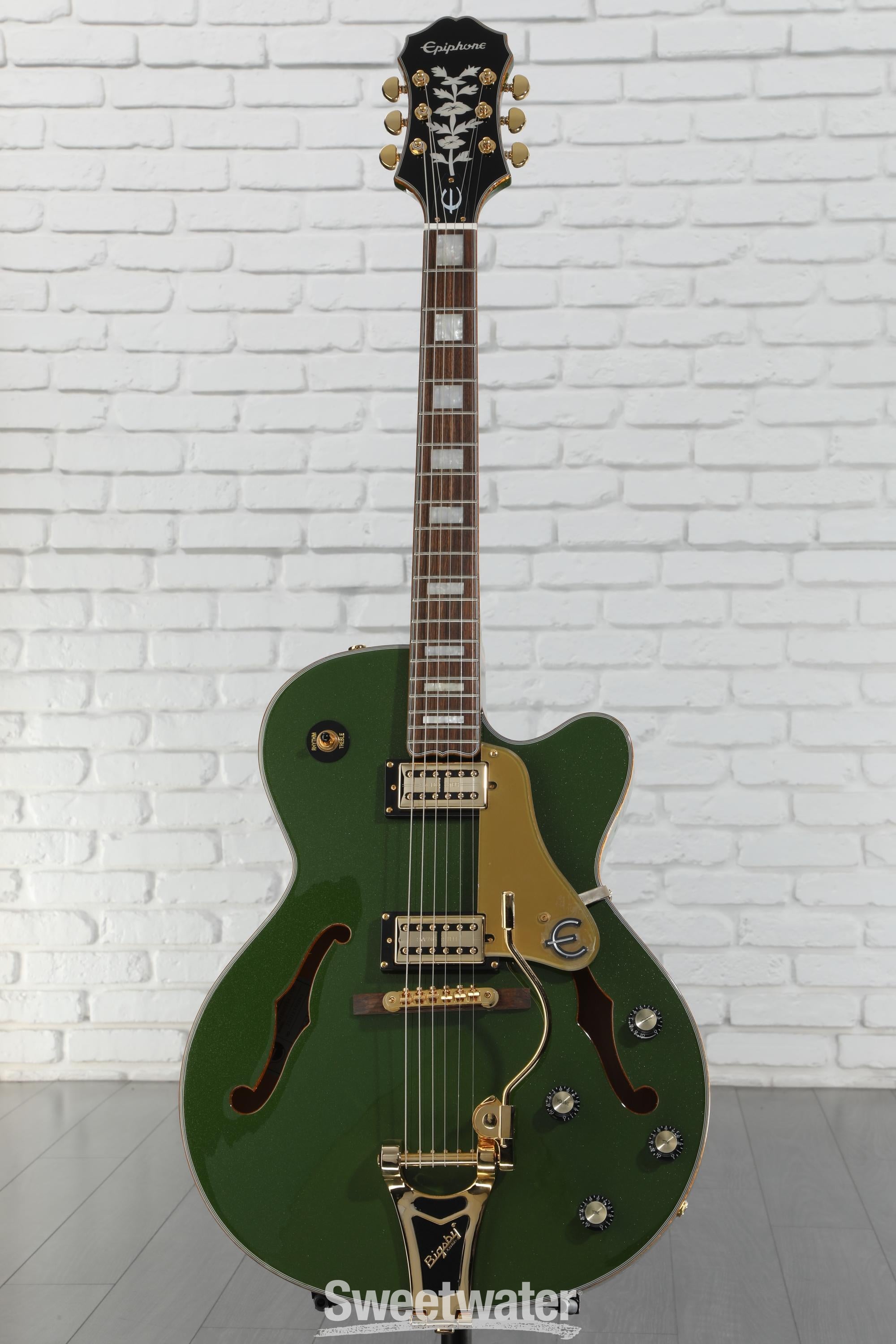 ギター Epiphone Emperor Swingster Forest green Epi Emperor Swingster Green – Motor City Guitar