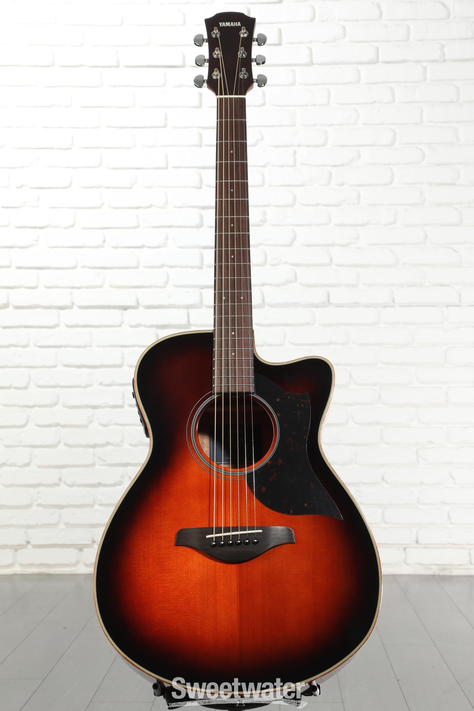 Yamaha AC1M Concert Cutaway Acoustic-electric Guitar - Tobacco