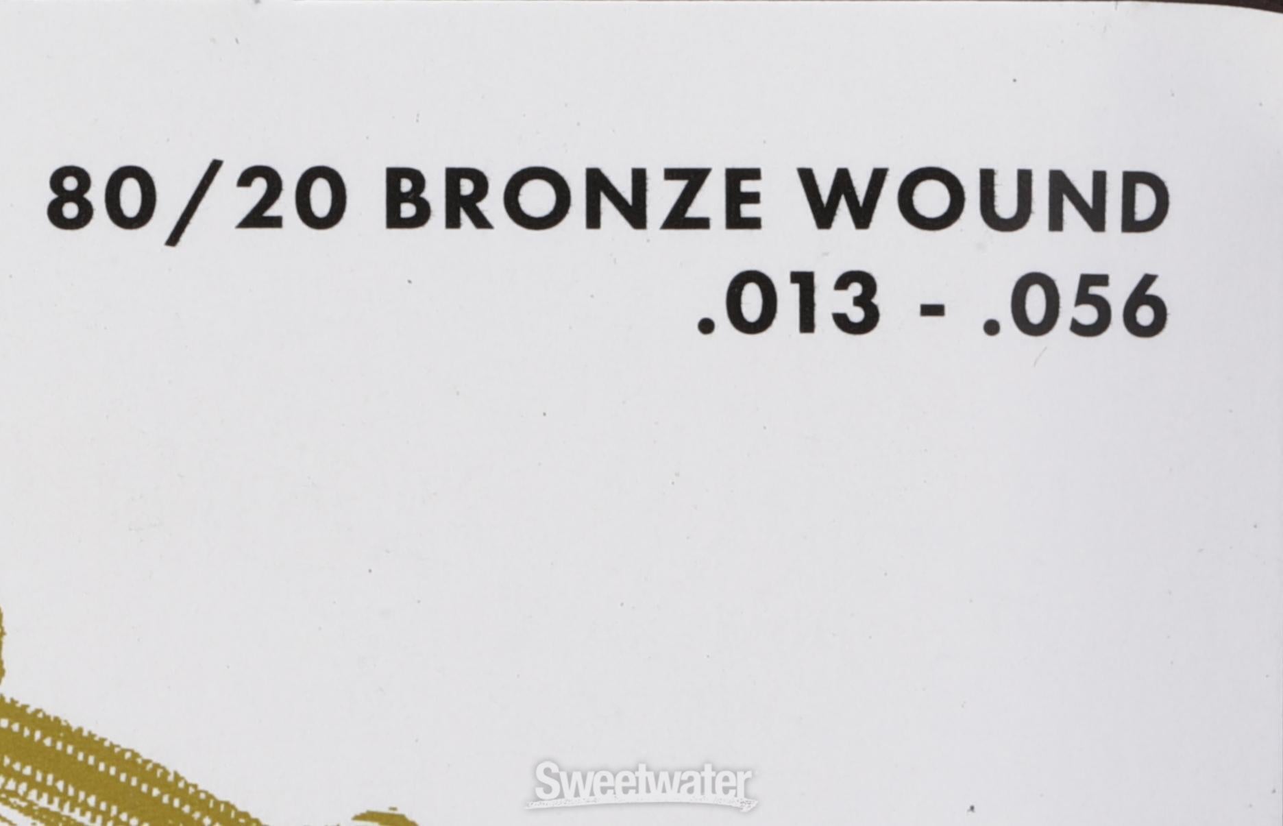 Fender 70M 80/20 Bronze Acoustic Guitar Strings - .013-.056 Medium