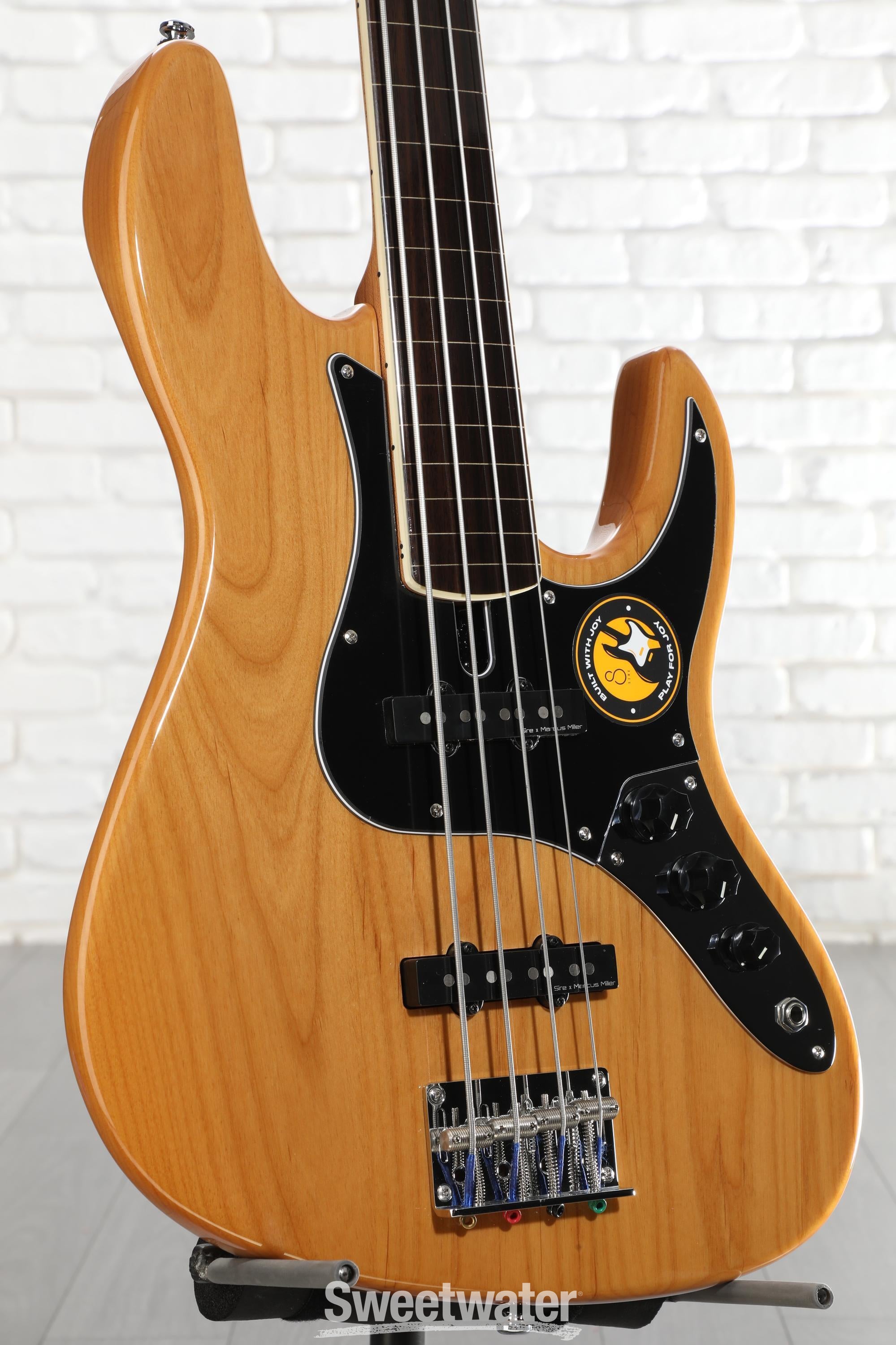 Photo of Sire Marcus Miller V5 24 Fretless Bass Guitar - Natural
