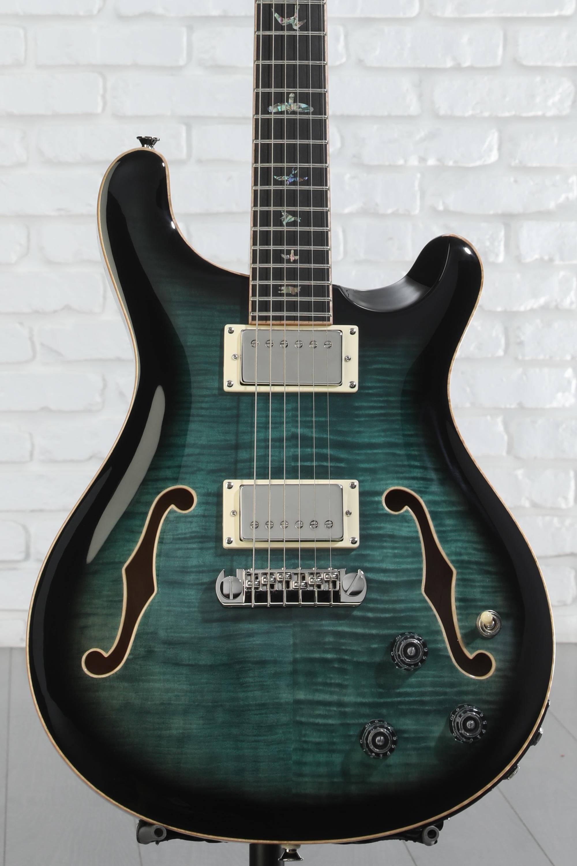 PRS SE Hollowbody II Piezo Electric Guitar - Peacock Blue