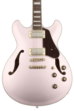 Photo of Ibanez Artcore AS73G Semi-Hollow Electric Guitar - Rose Gold Metallic Flat