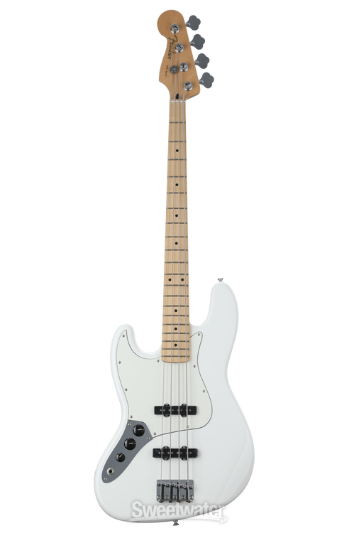 Fender Player Jazz Bass Left-handed - Polar White with Maple