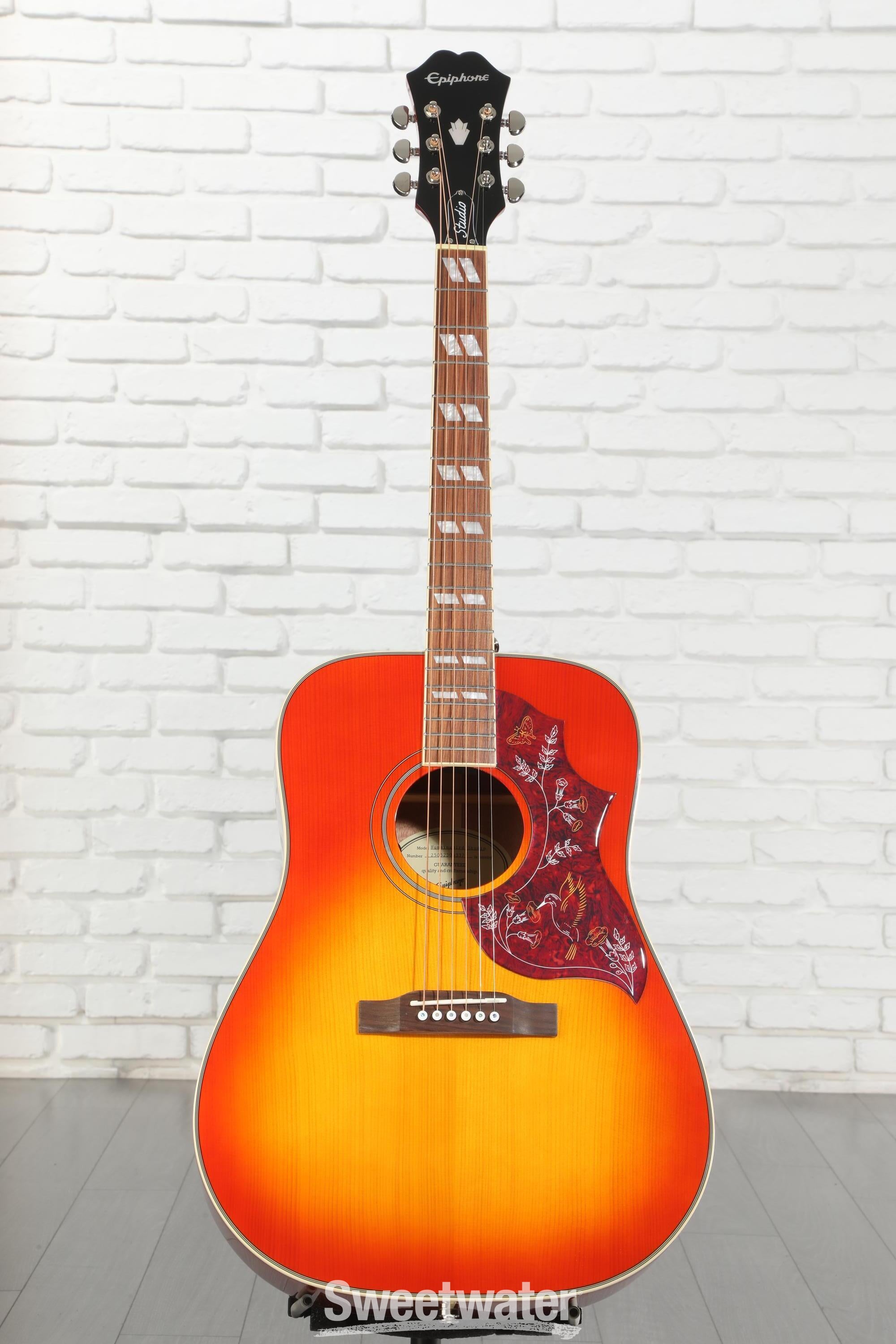 ギター Epiphone Hummingbird PRO Epiphone Hummingbird Studio Acoustic-Electric Guitar - Faded