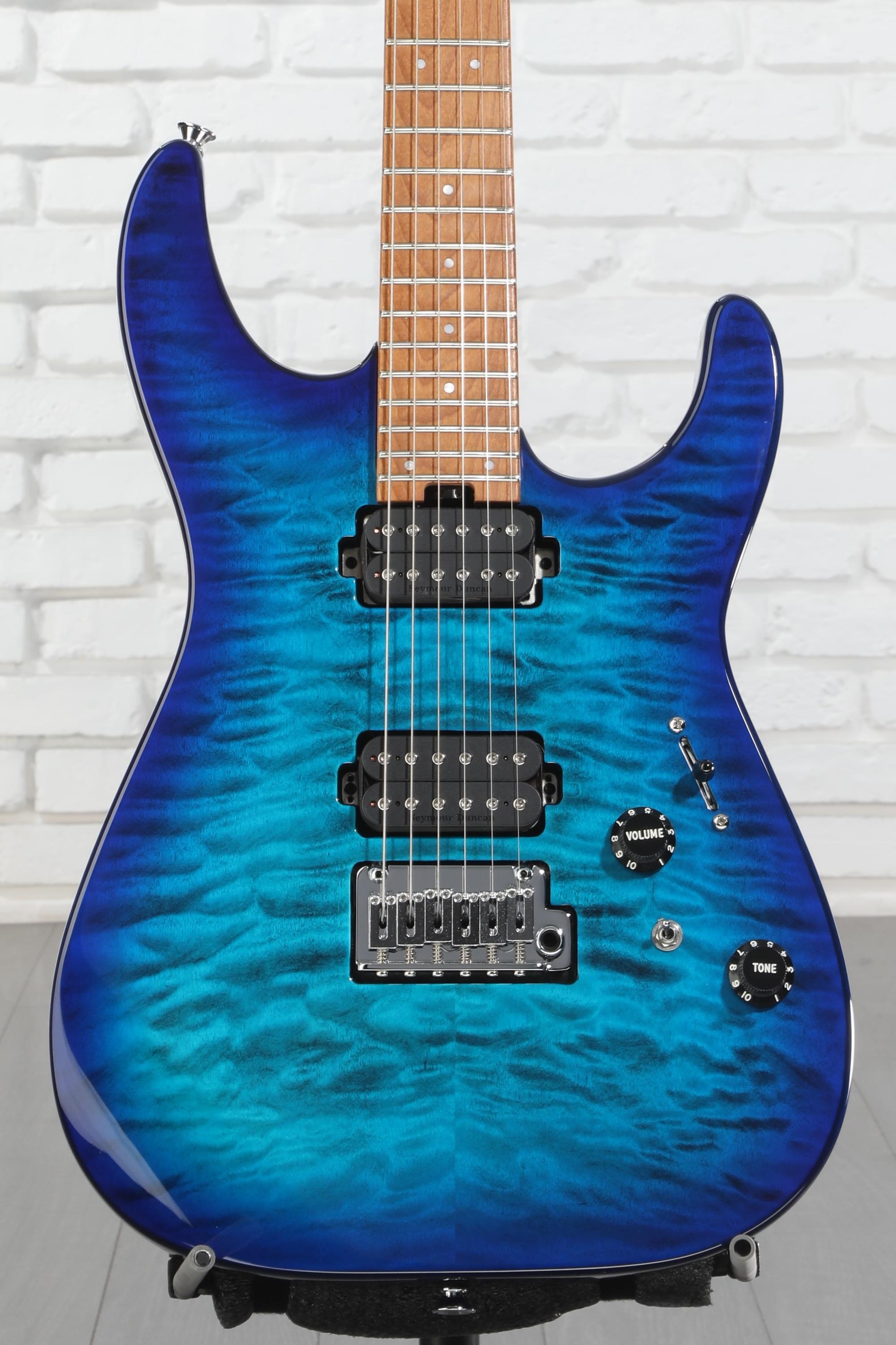 ほぼ新品CHARVEL Pro-Mod DK24 HH 2PT Blue Charvel Pro-Mod DK24 HH 2PT CM Electric Guitar Matte Blue Frost