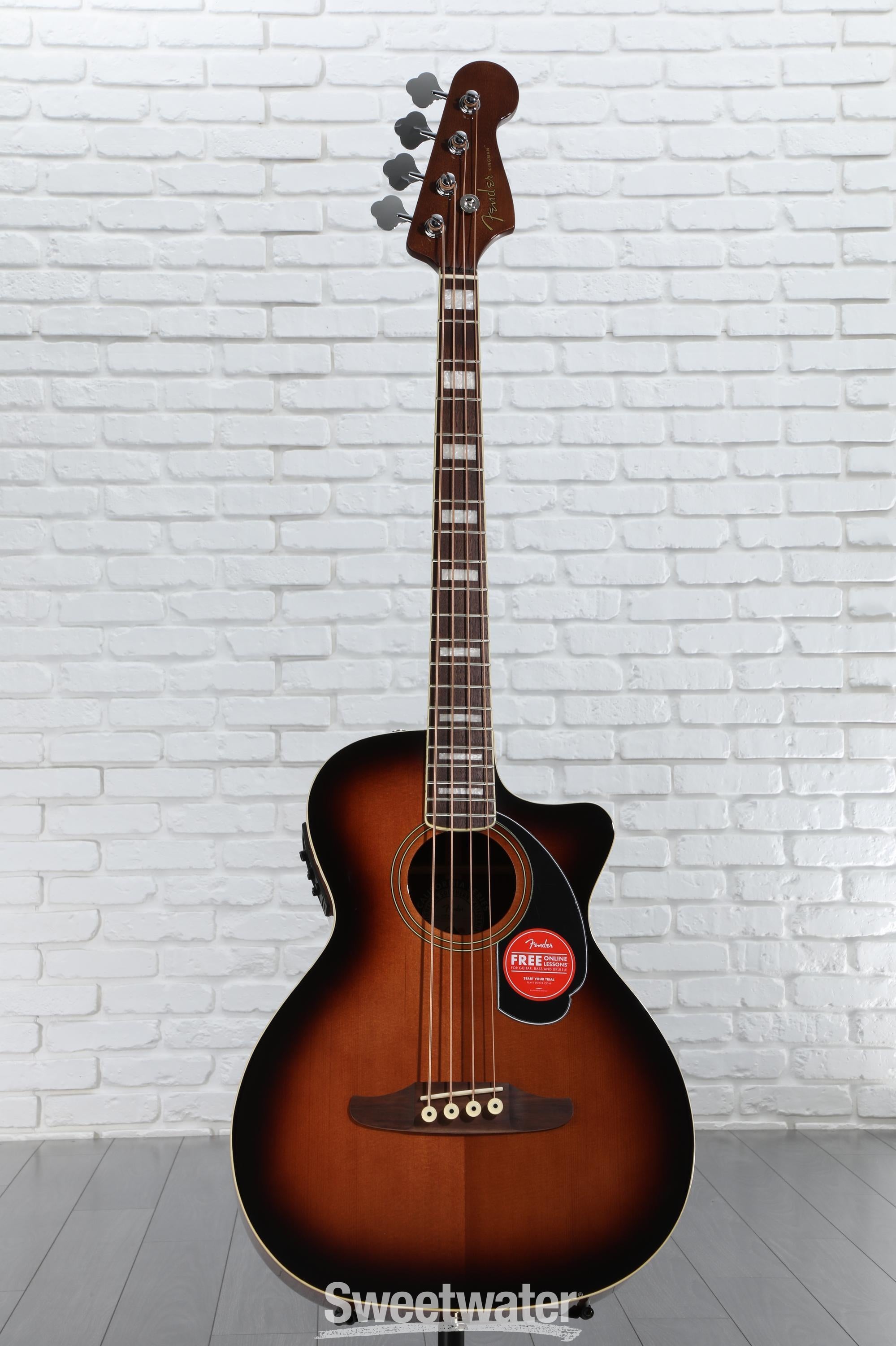 Fender Kingman Acoustic-electric Bass - Shaded Edge Burst