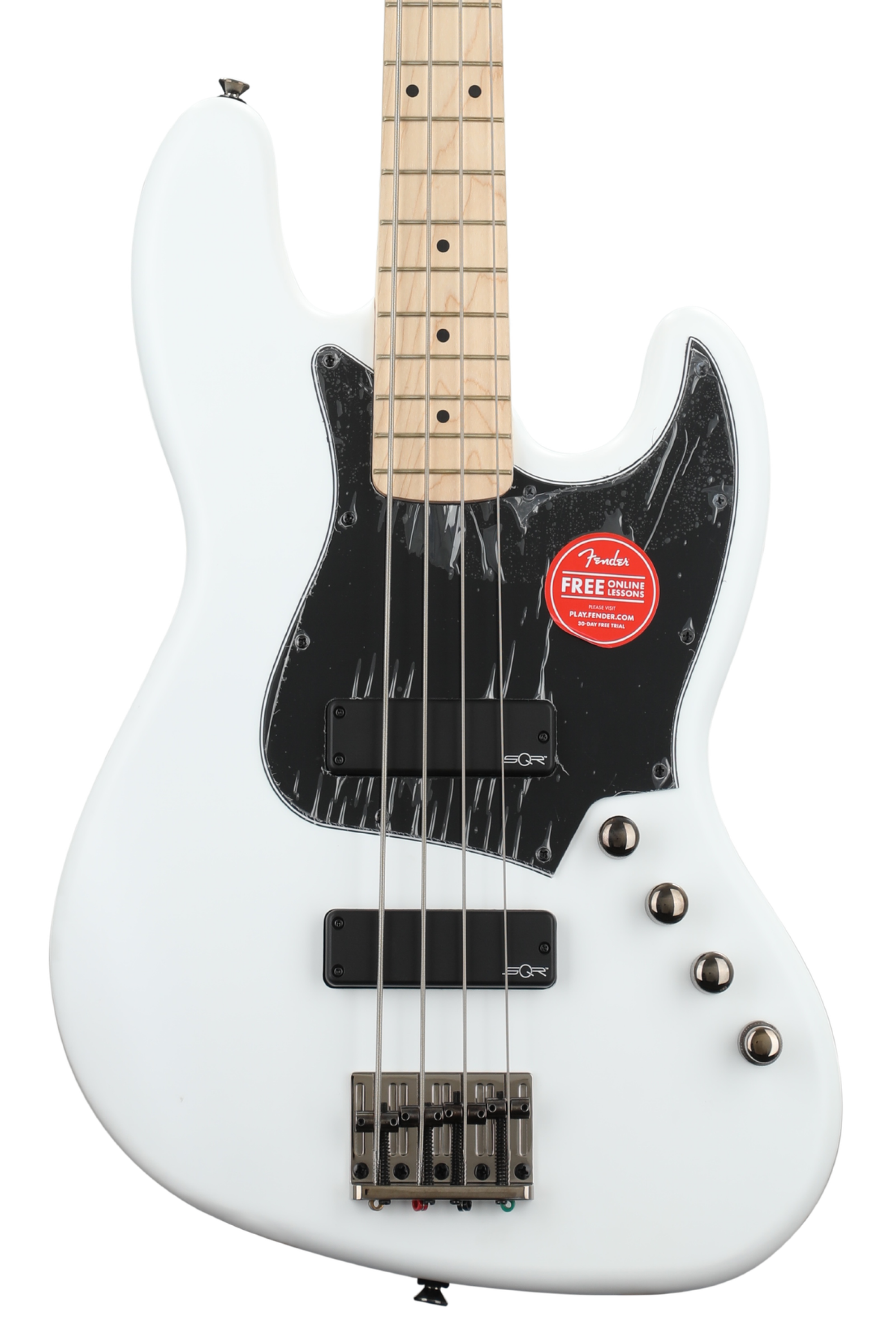 Squier Contemporary Active Jazz Bass HH - Flat White | Sweetwater