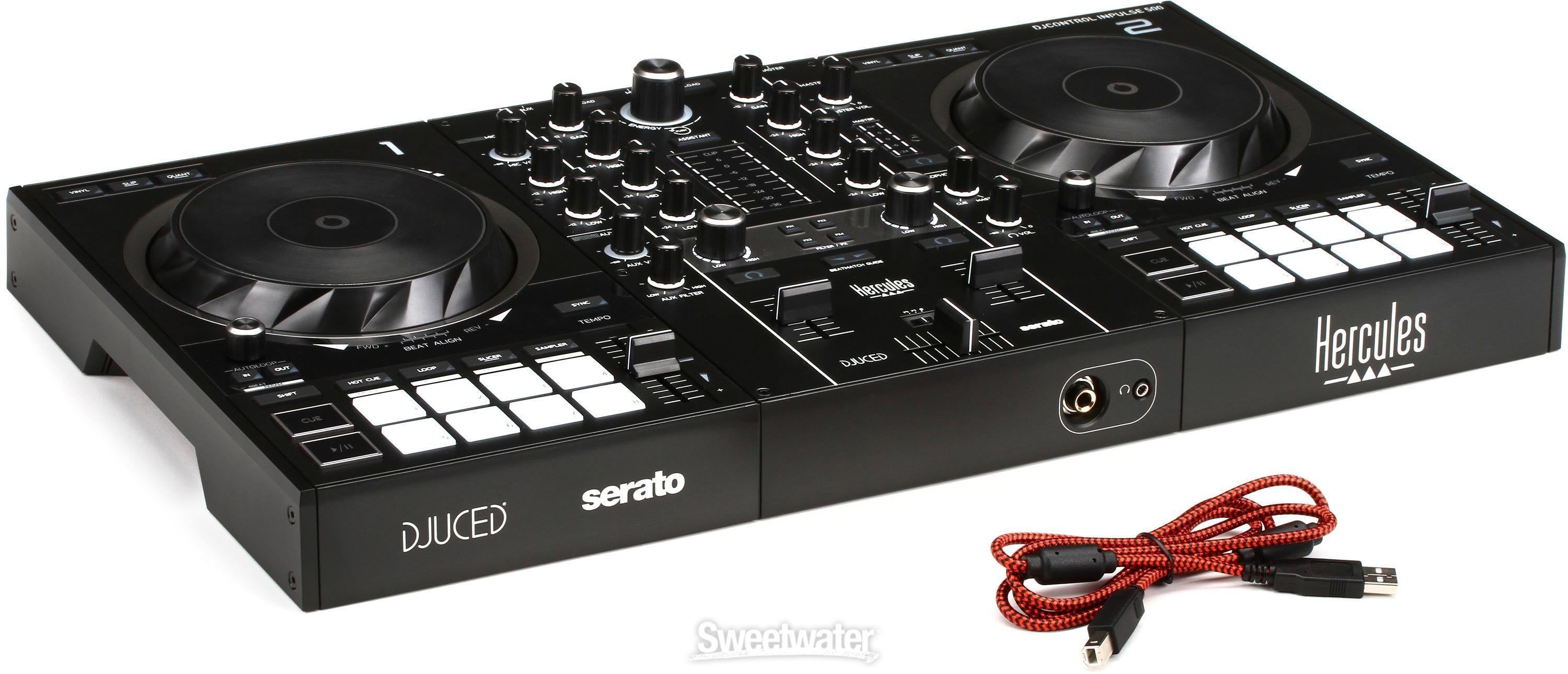 Hercules DJ DJControl Inpulse 500 2-channel DJ Controller | Sweetwater