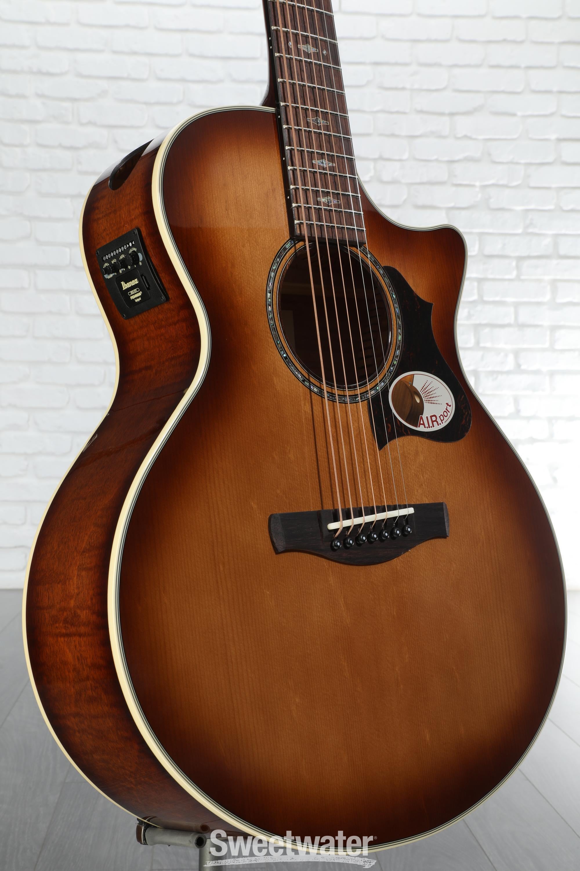 Ibanez AE3007FMH 7-string Acoustic-electric Guitar - Tobacco Edge