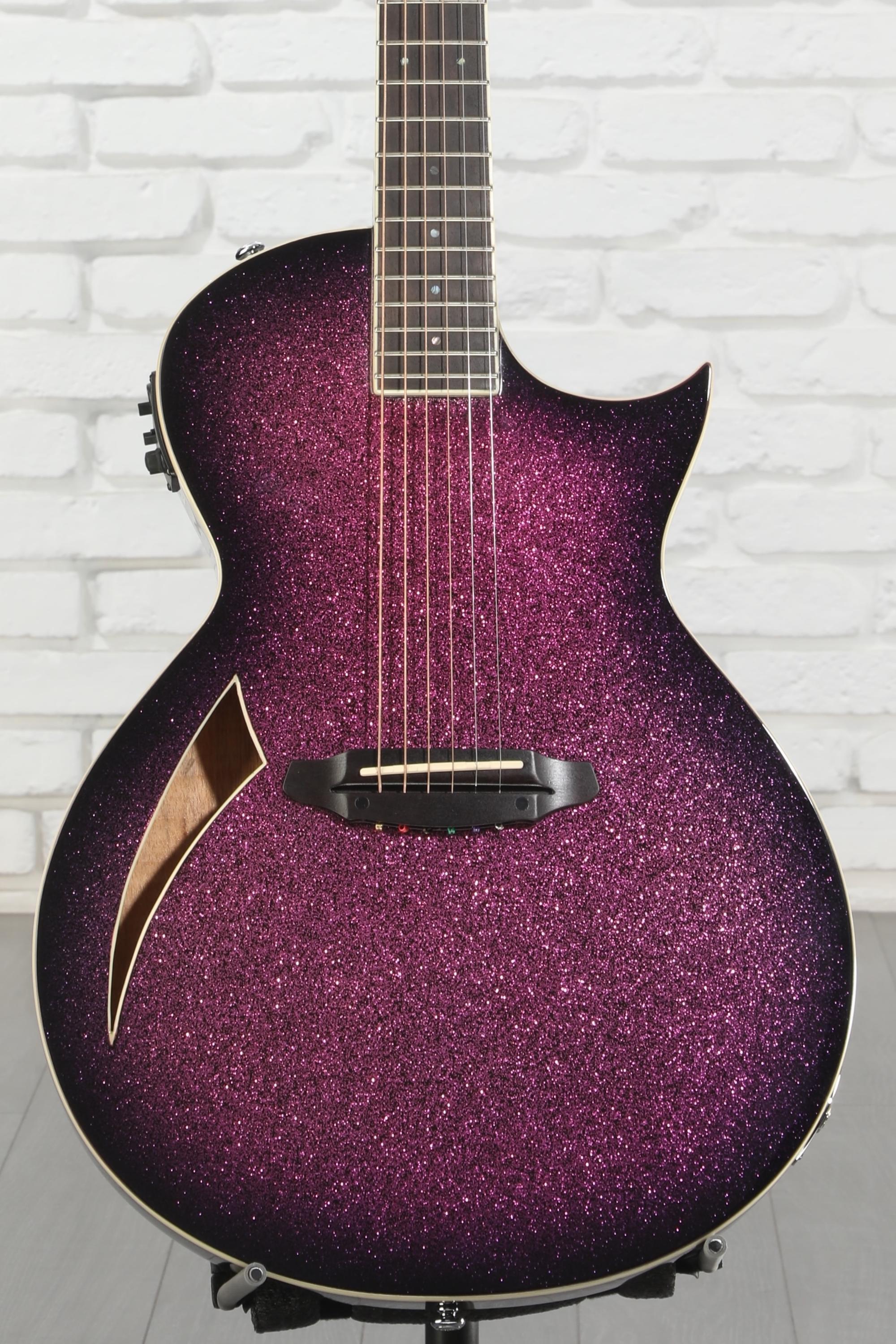 ESP LTD TL-6 Acoustic-electric Guitar - Purple Sparkle Burst