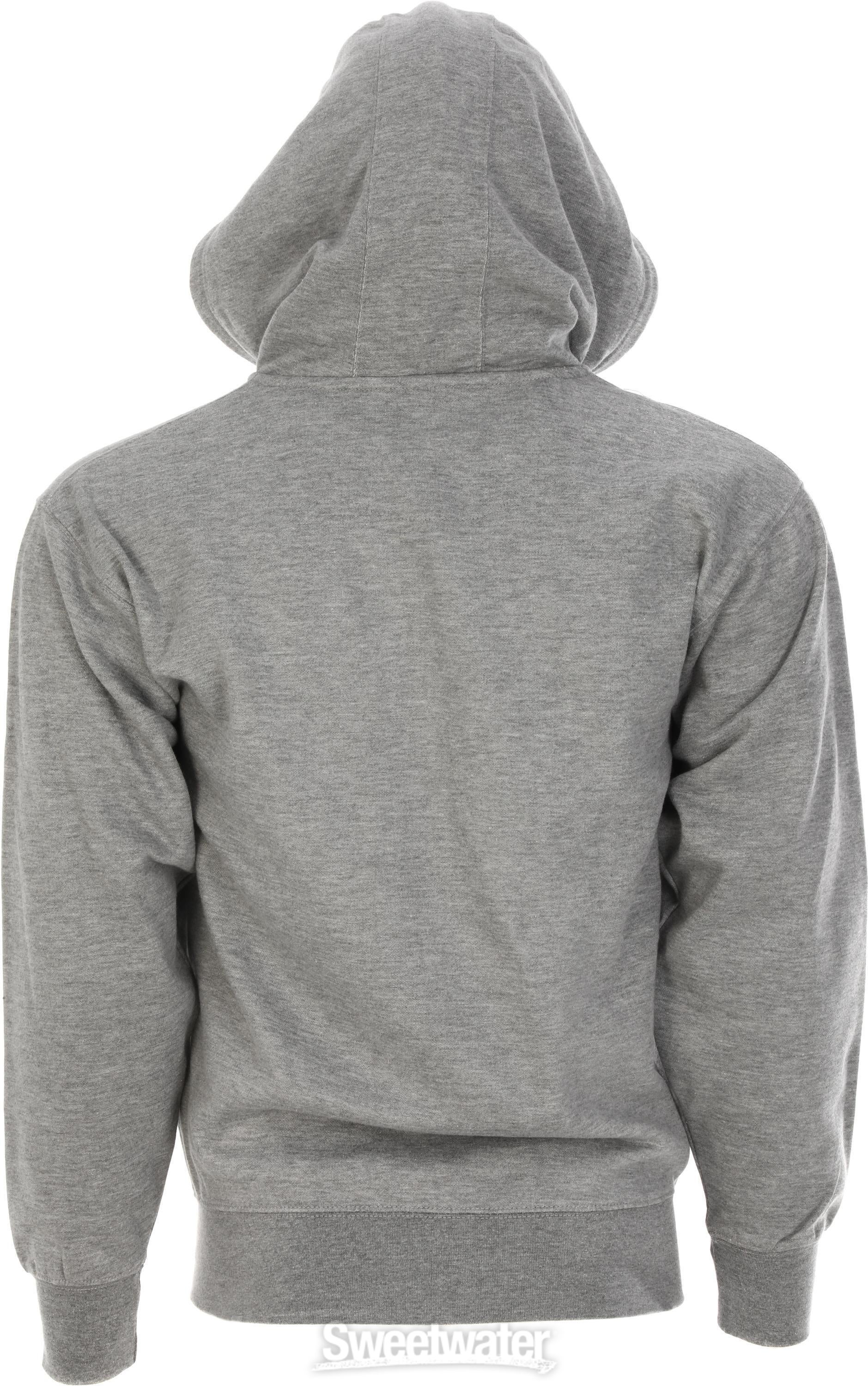 若者に人気のブランド Small Fender Spaghetti Grey Athletic - Hoodie Front Zip Logo パーカー