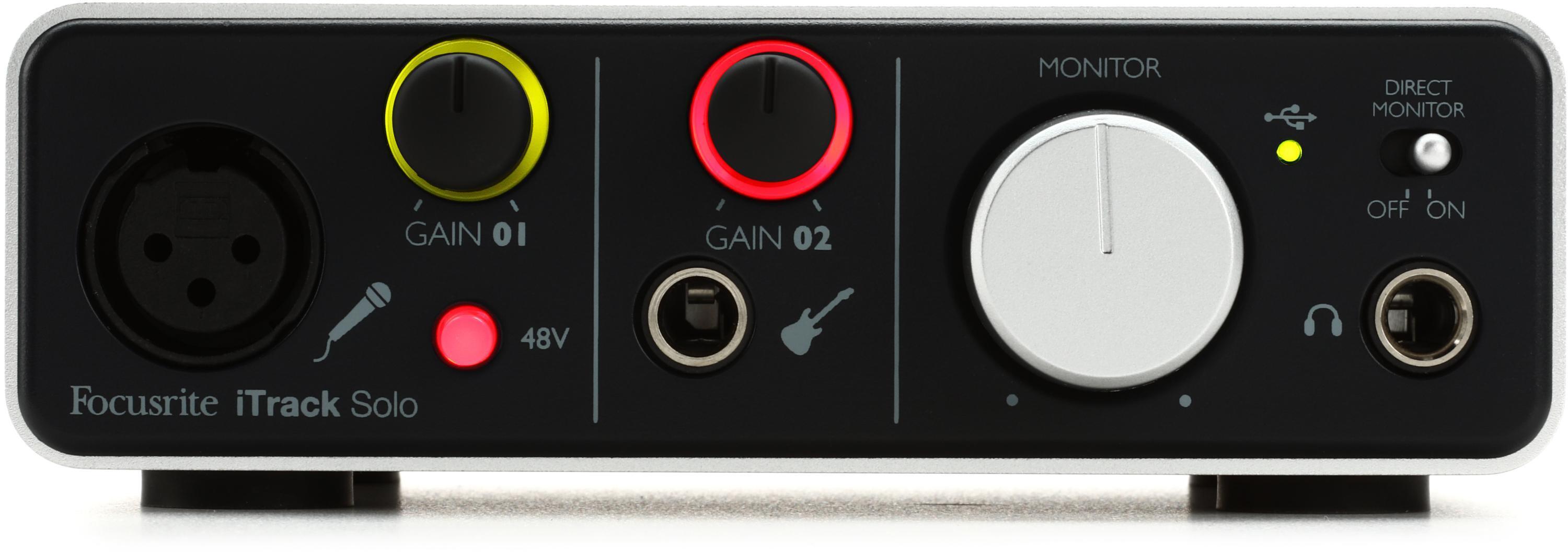 Focusrite iTrack Solo 2-channel Audio Interface with Lightning