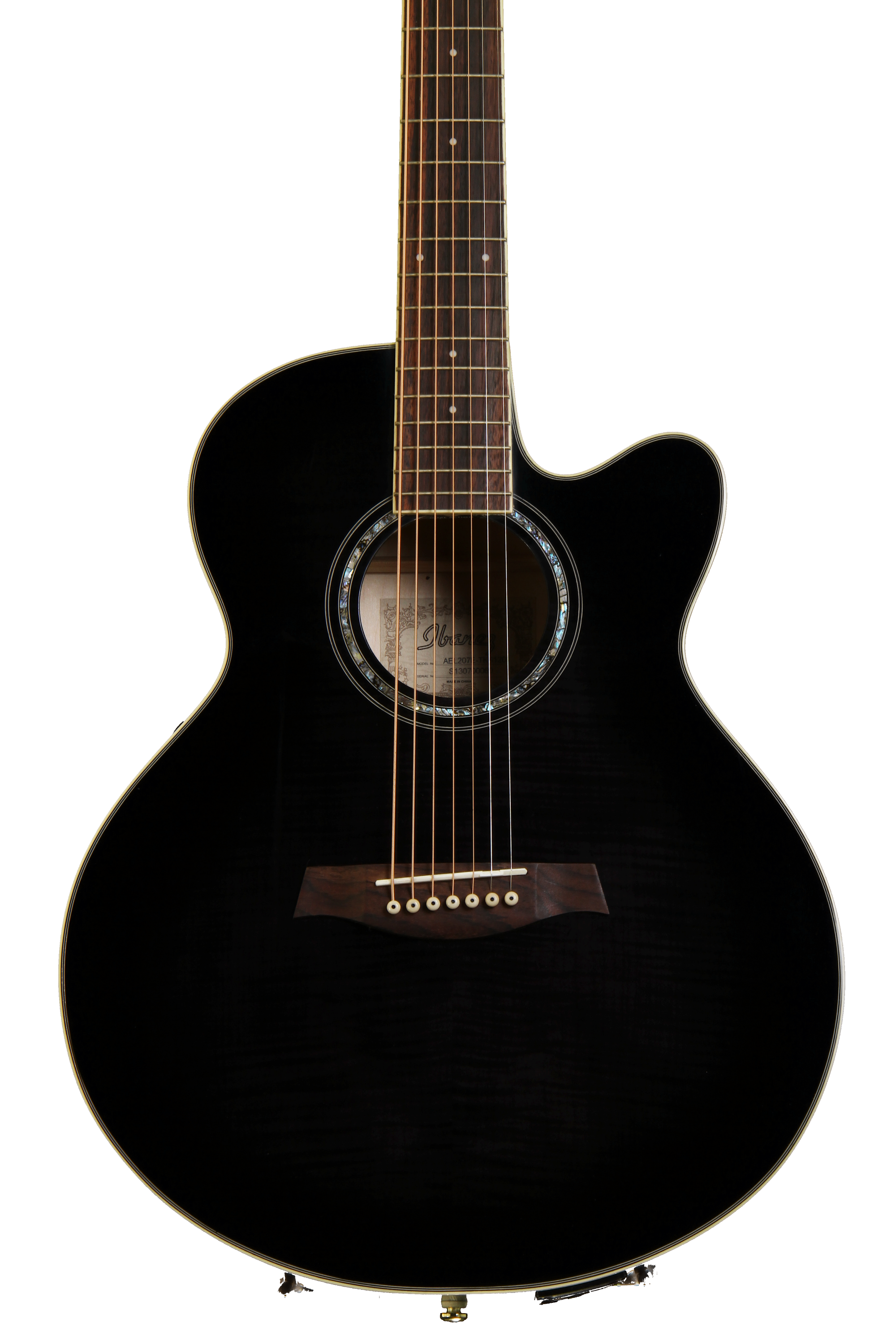 Ibanez AEL207E - Transparent Black Sunburst | Sweetwater