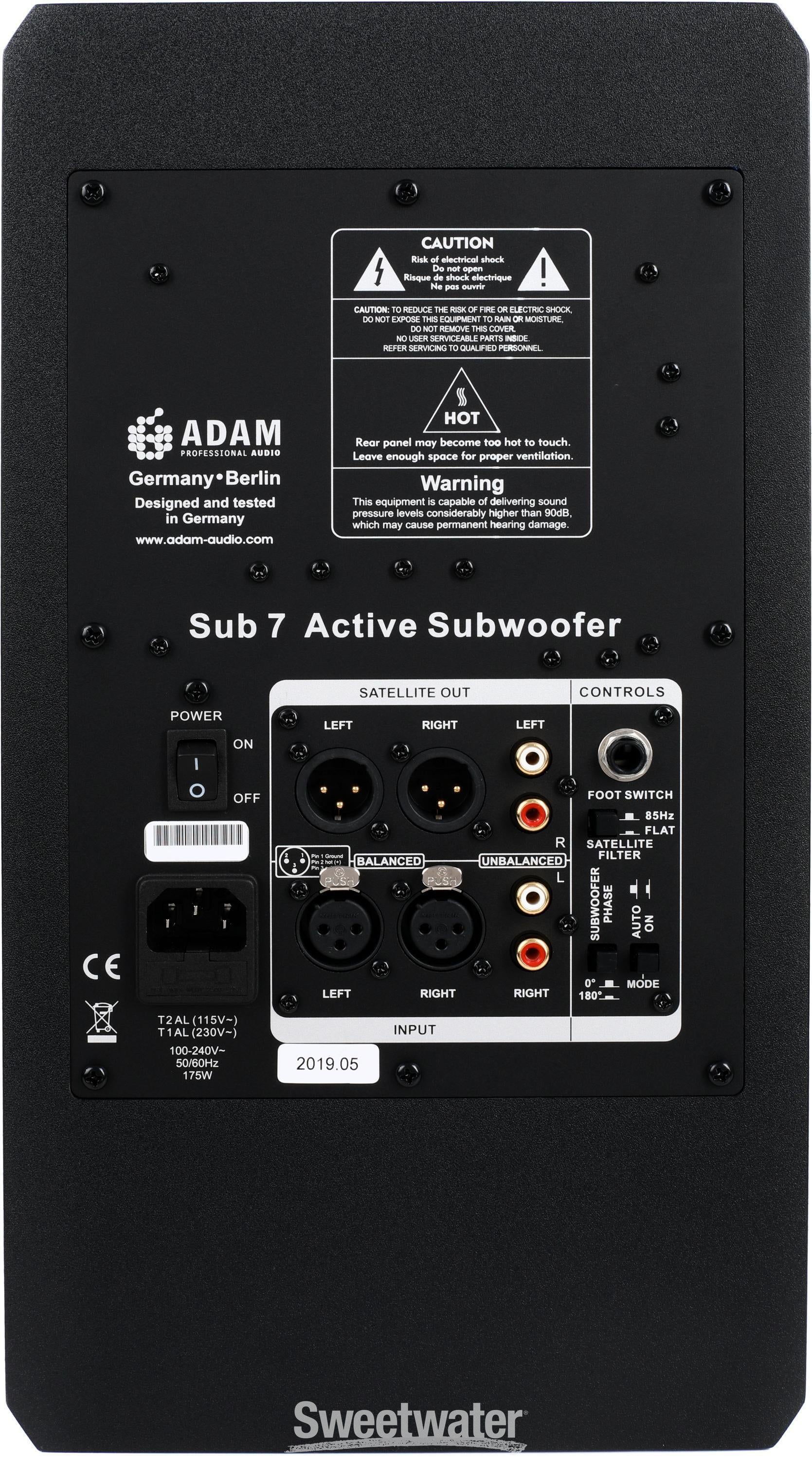 ADAM Audio Sub7 7 inch Powered Studio Subwoofer