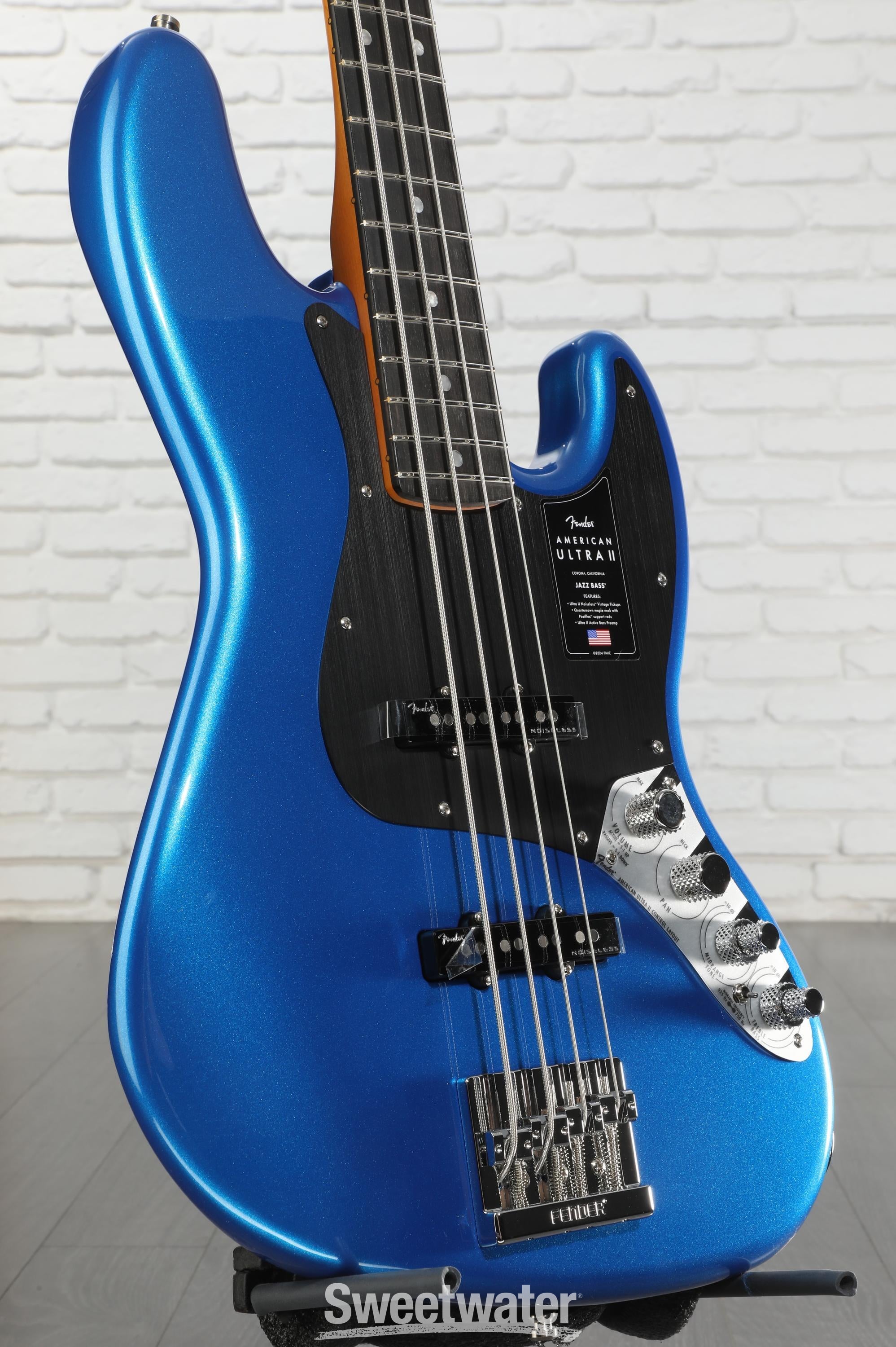 ベース FENDER American Ultra II Jazz Bass Fender American Ultra II Jazz Bass (USA, EB) - texas tea Solid