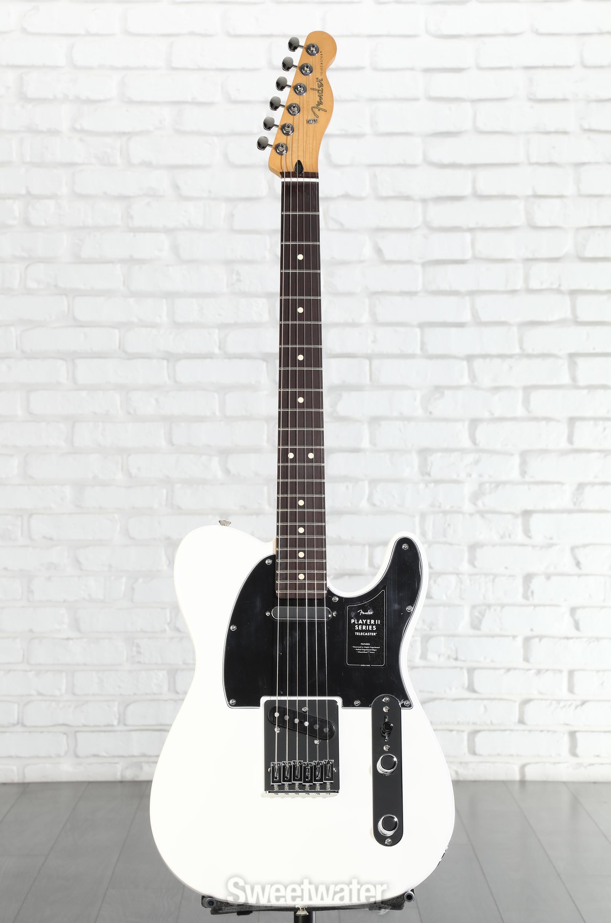 ギター Fender Player II Telecaster Polar NAO Fender Player II Telecaster Electric Guitar - Polar White with