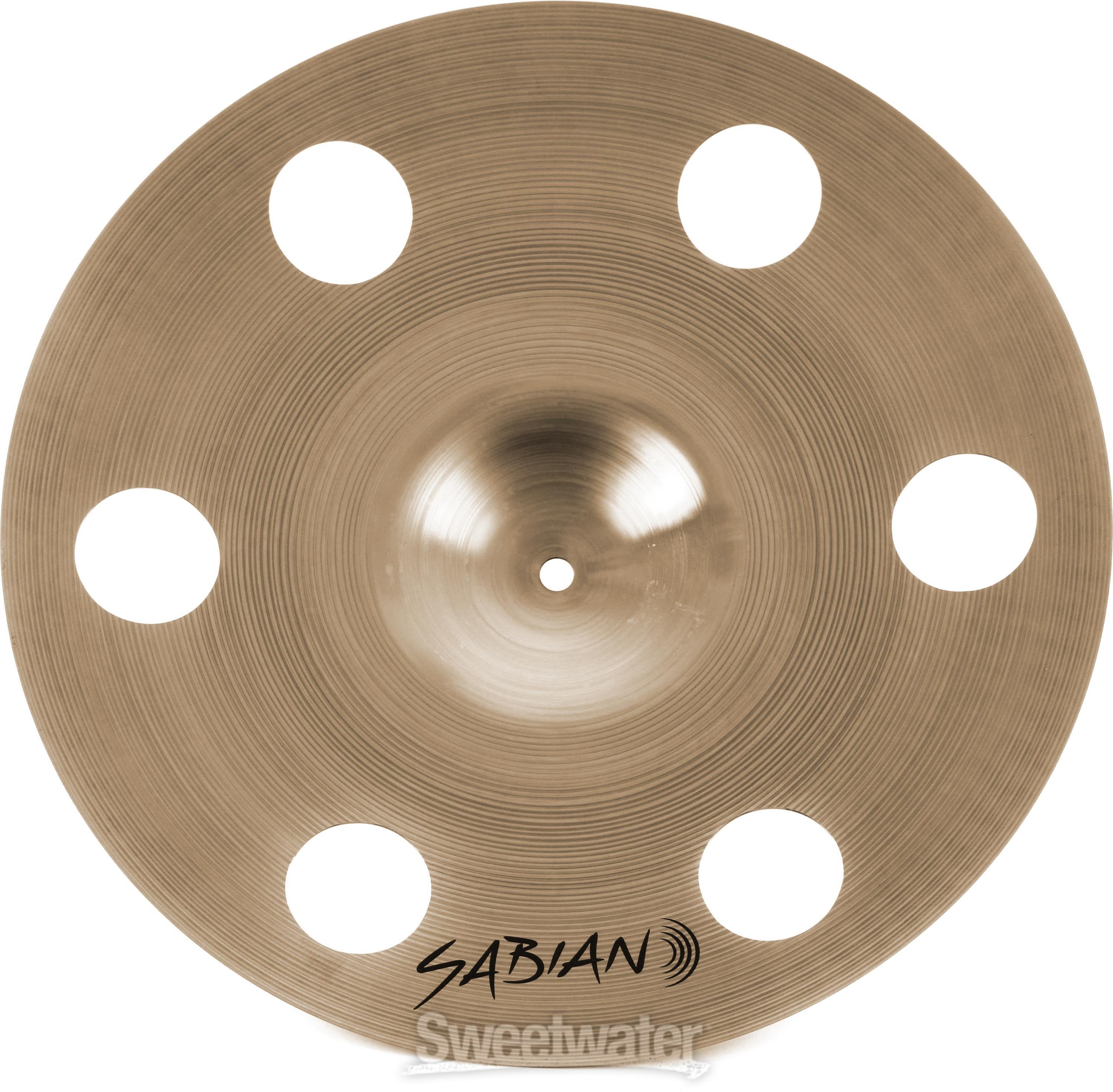 Sabian 16 inch AAX O-Zone Crash Cymbal - Brilliant Finish