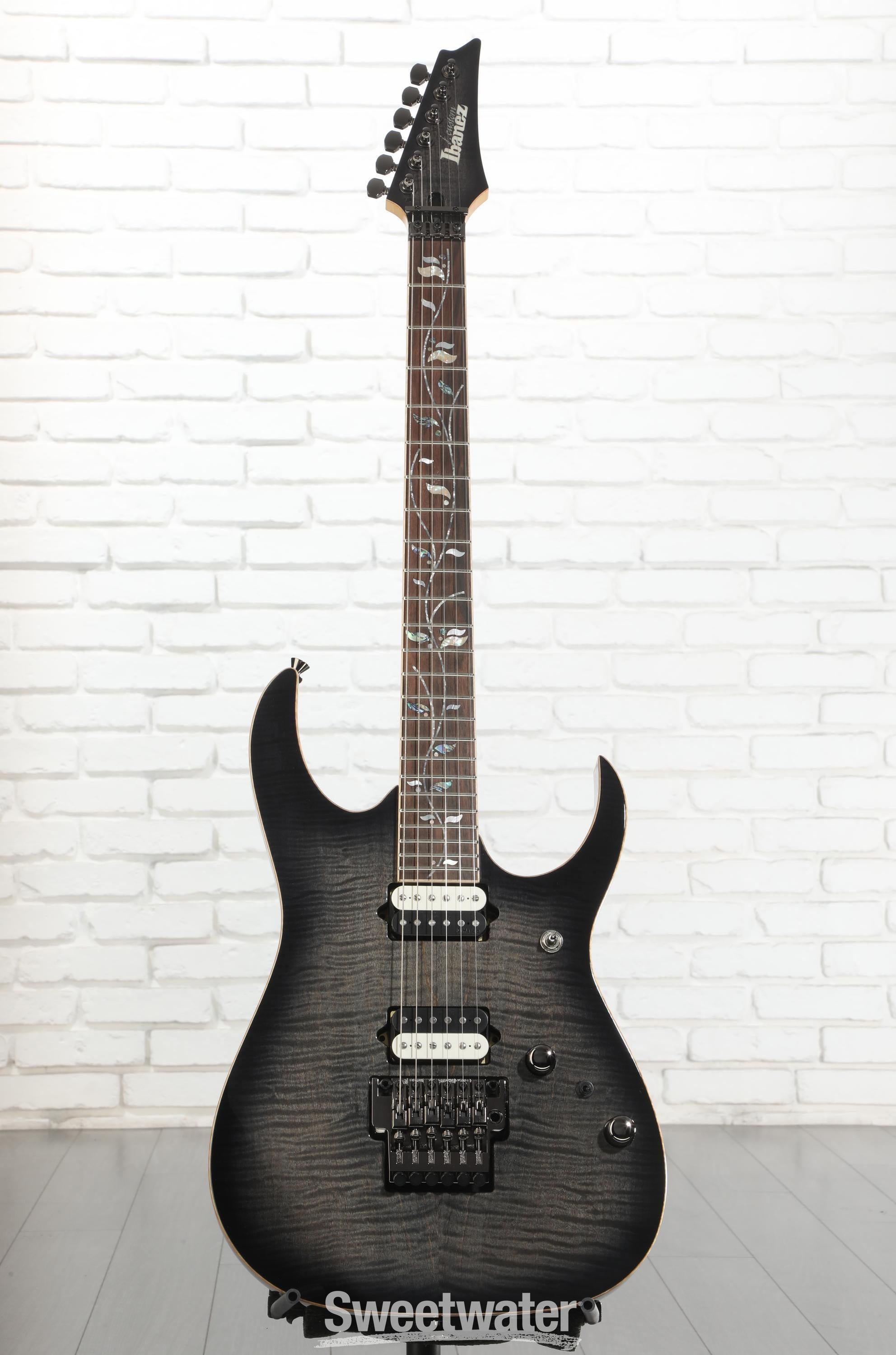 Ibanez J Custom RG8520 Electric Guitar - Black Rutile | Sweetwater