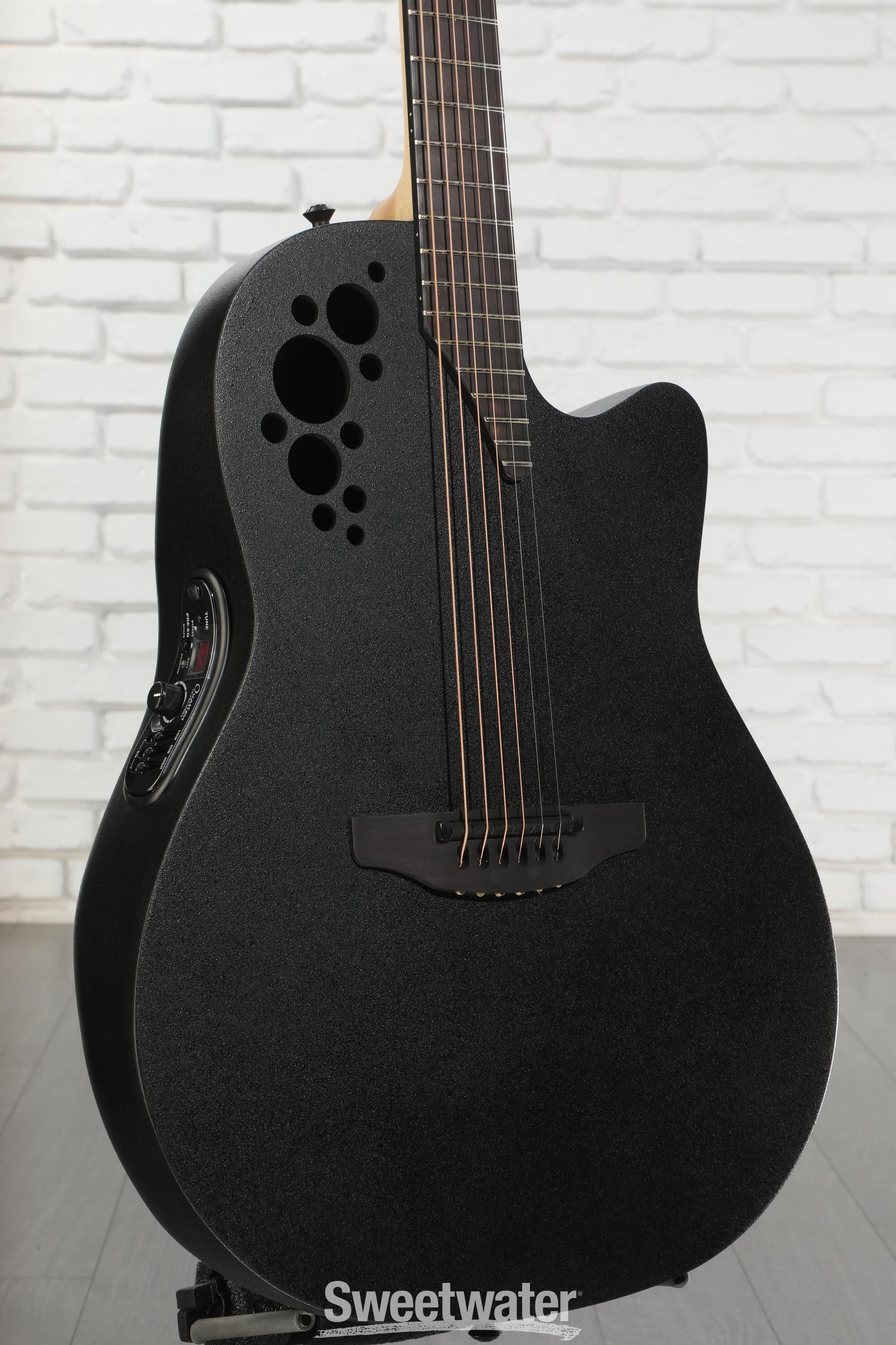 Ovation Mod TX Mid Acoustic-Electric Guitar - Black Textured