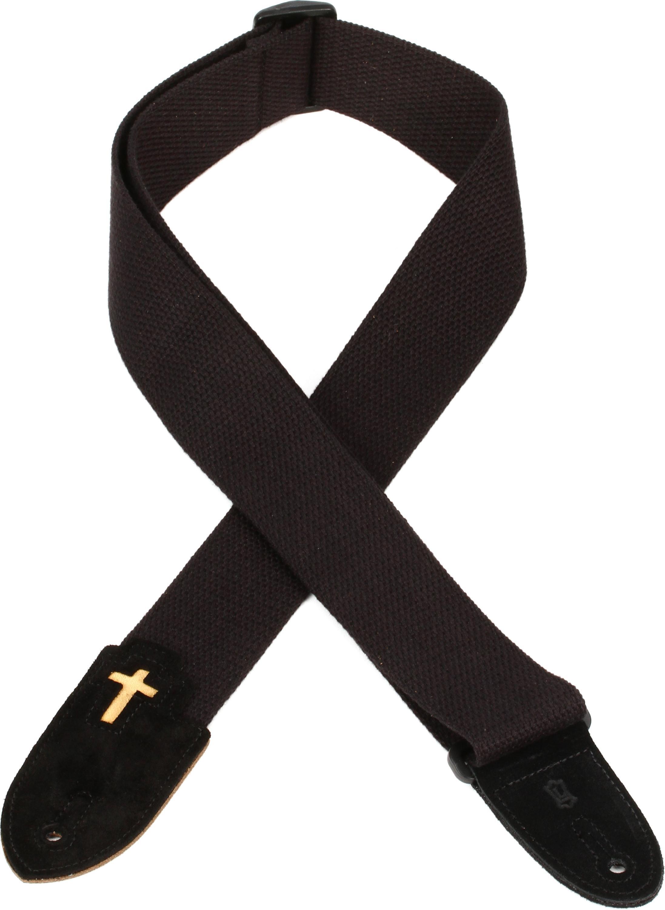 Photo of Levy's MC8C-BLK 2-inch Cotton Guitar Strap