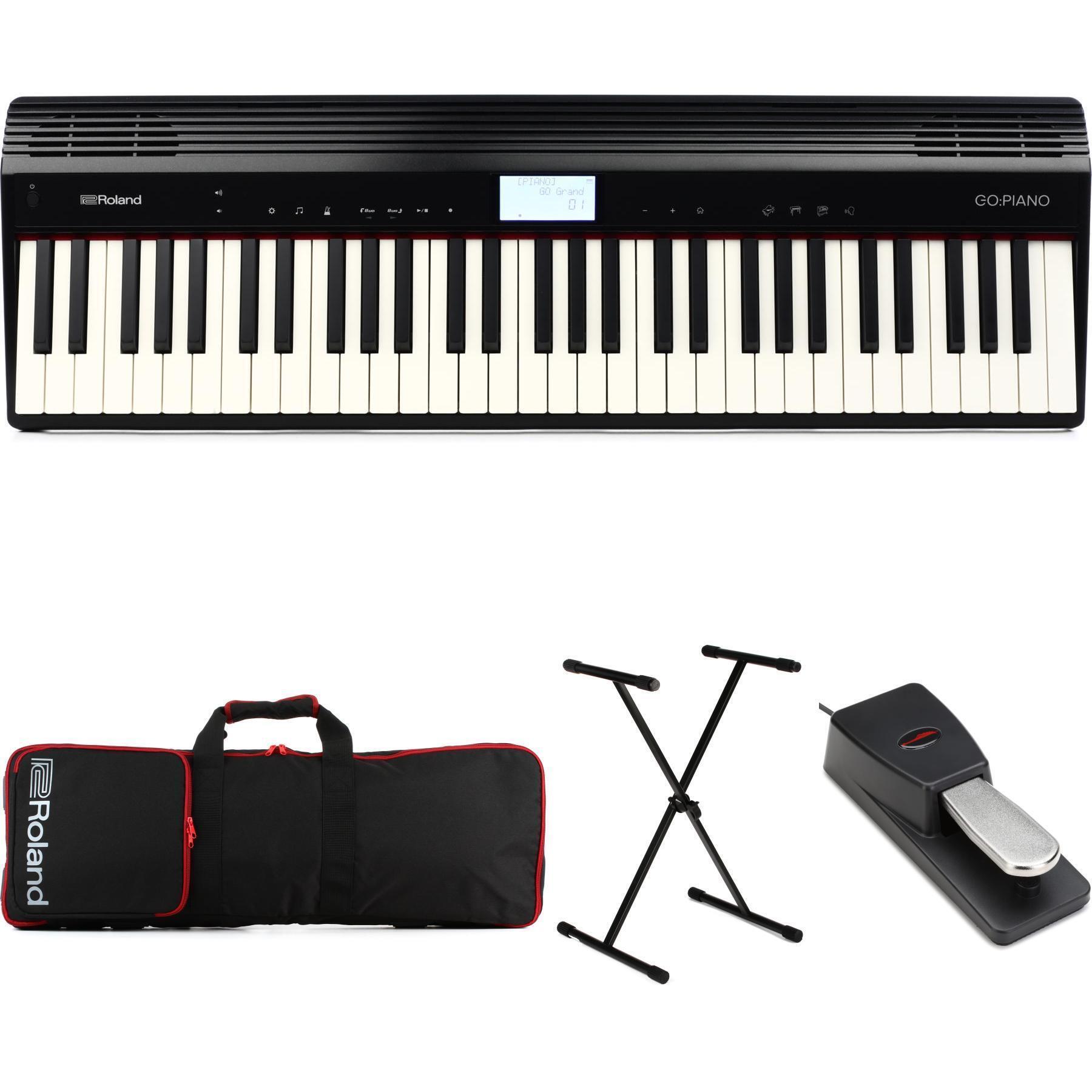 Roland GO:PIANO 61-key Portable Piano Stage Bundle | Sweetwater