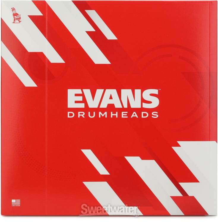 Evans Hybrid Black Marching Drumhead - 14 inch