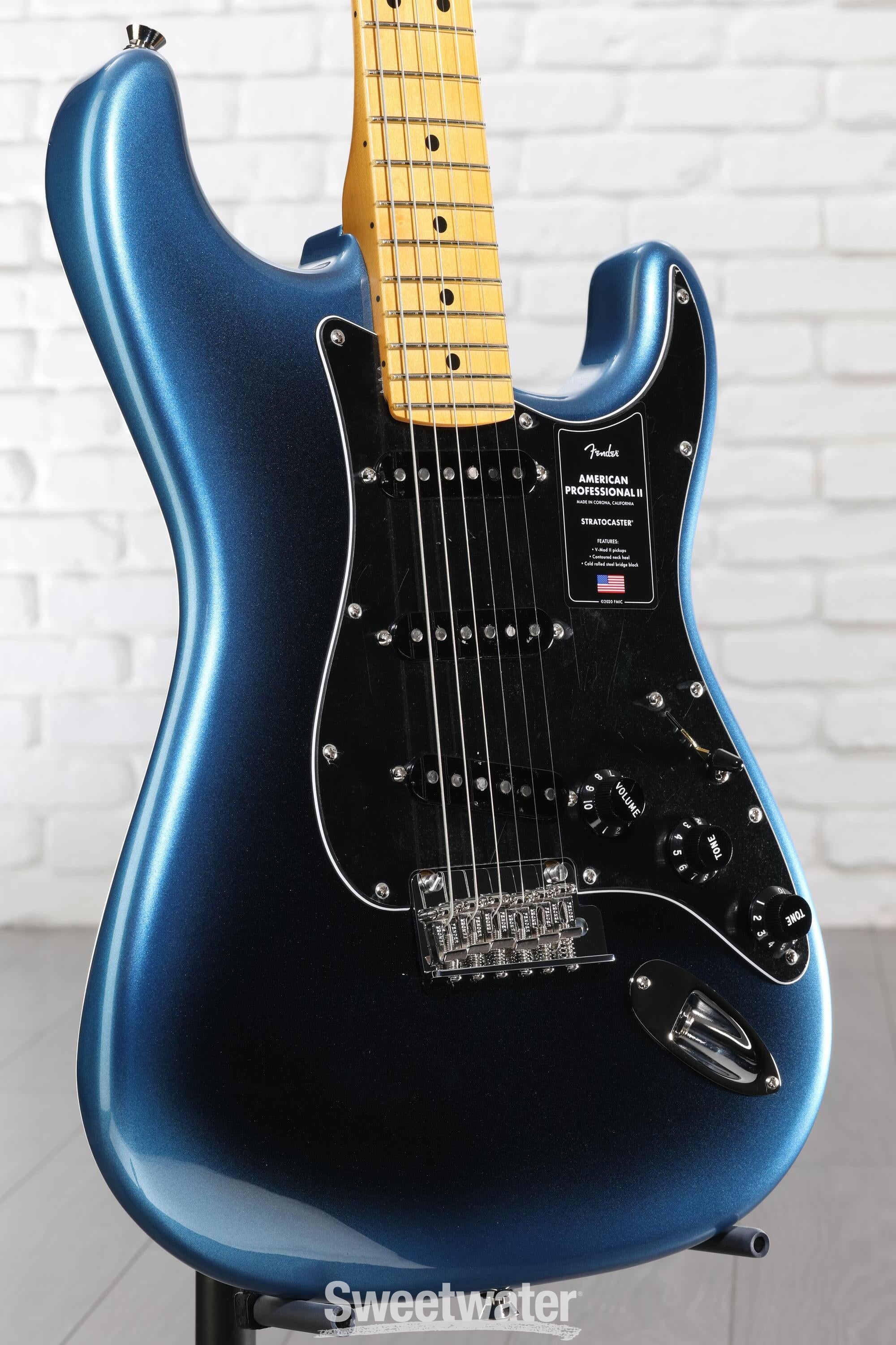 ギター Fender American Professional II Fender American Professional II Stratocaster - Dark Night with