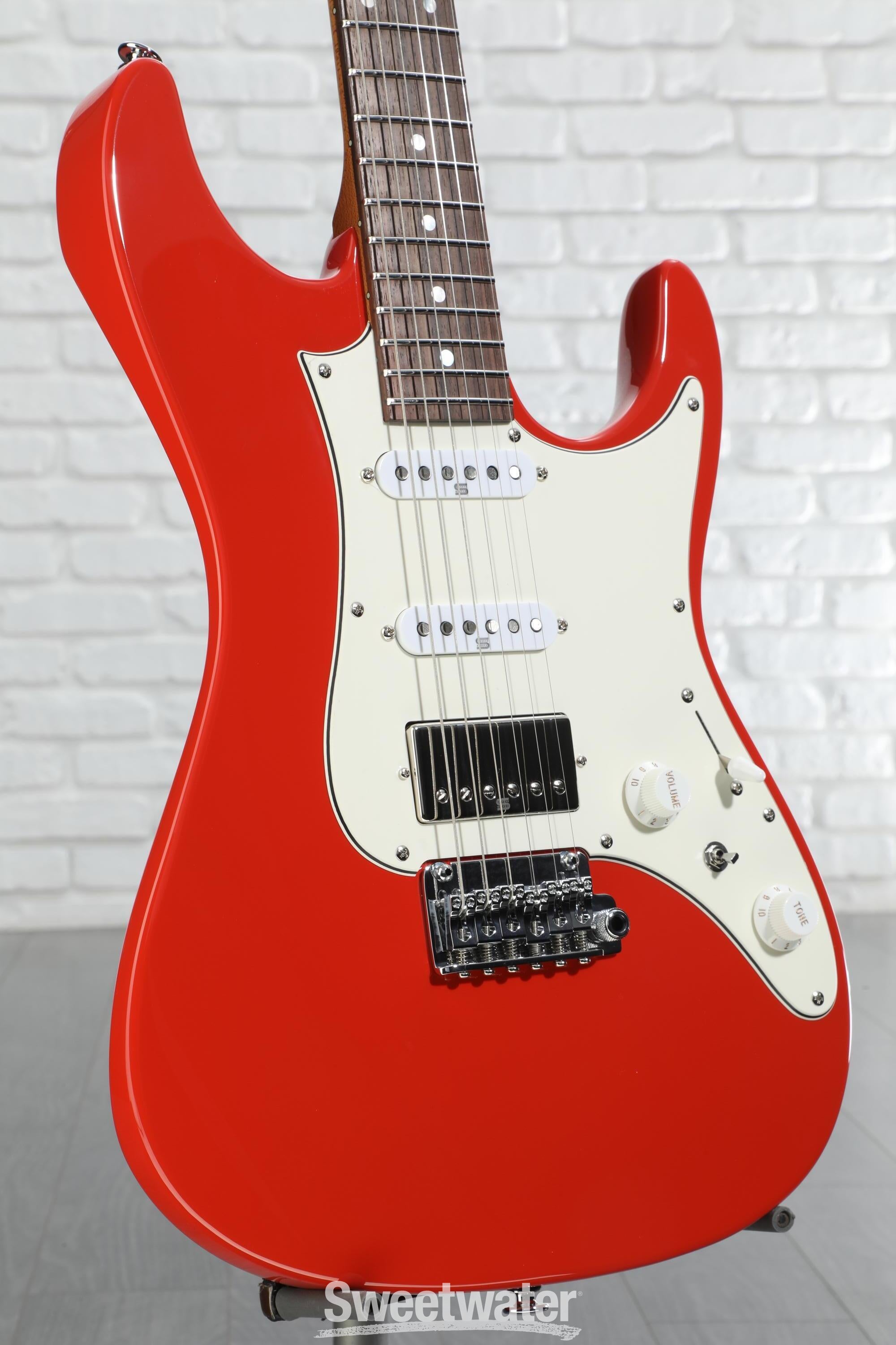 Ibanez Prestige AZ2204NW Electric Guitar - Vermillion Red | Sweetwater