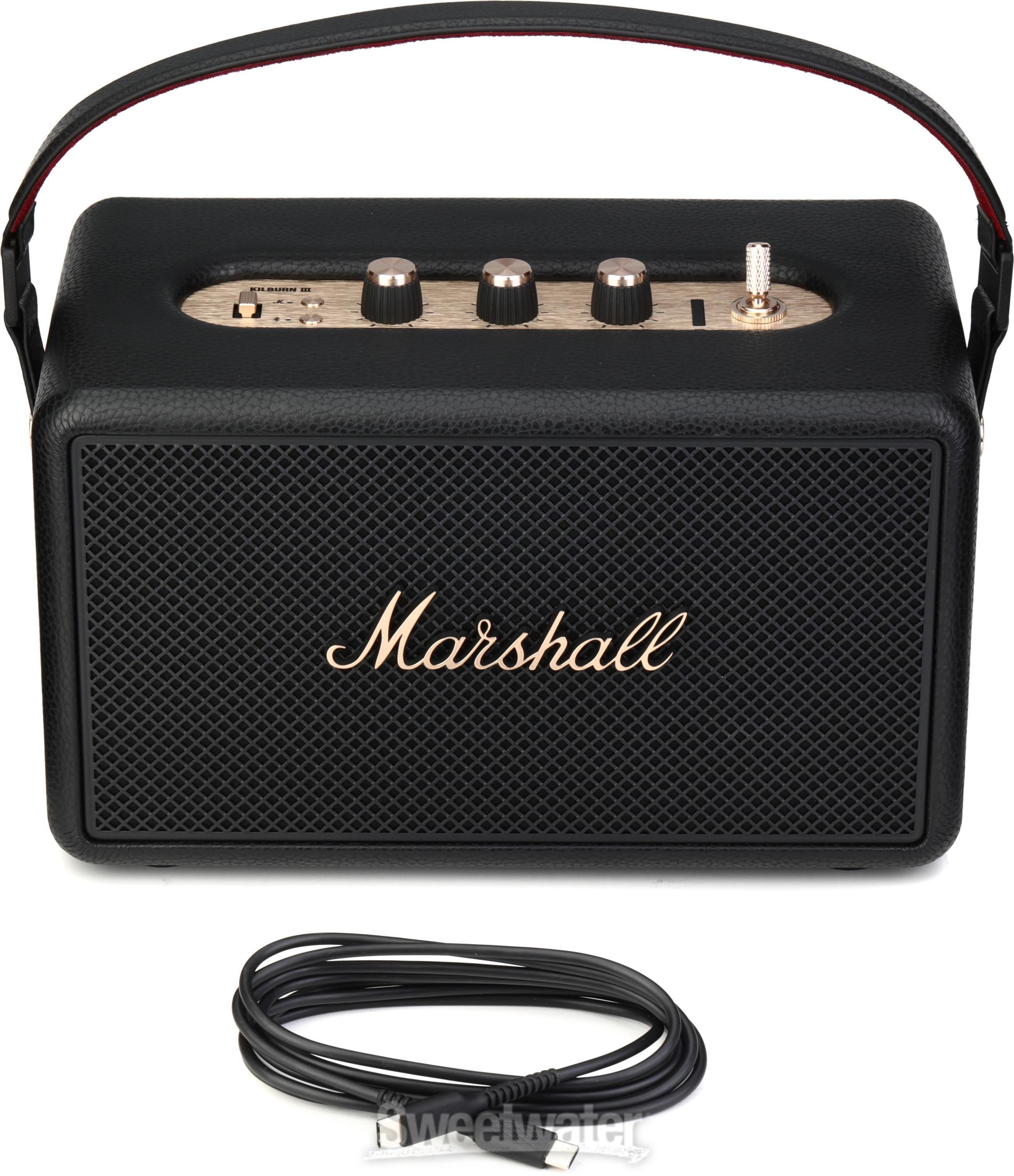 MARSHALL ブルートゥーススピーカー KILBURN（BLACK） Marshall Kilburn Portable Bluetooth Speaker, Black Black