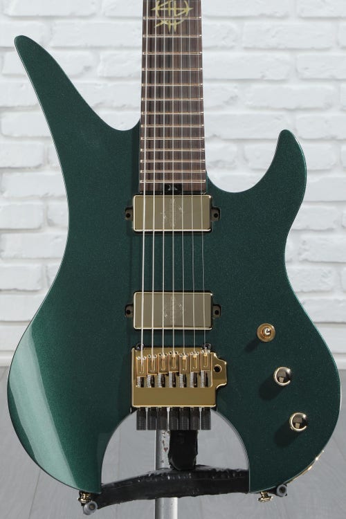 Schecter Synyster Gates Custom-7 TR Signature Headless Electric Guitar - Oak Green Metallic