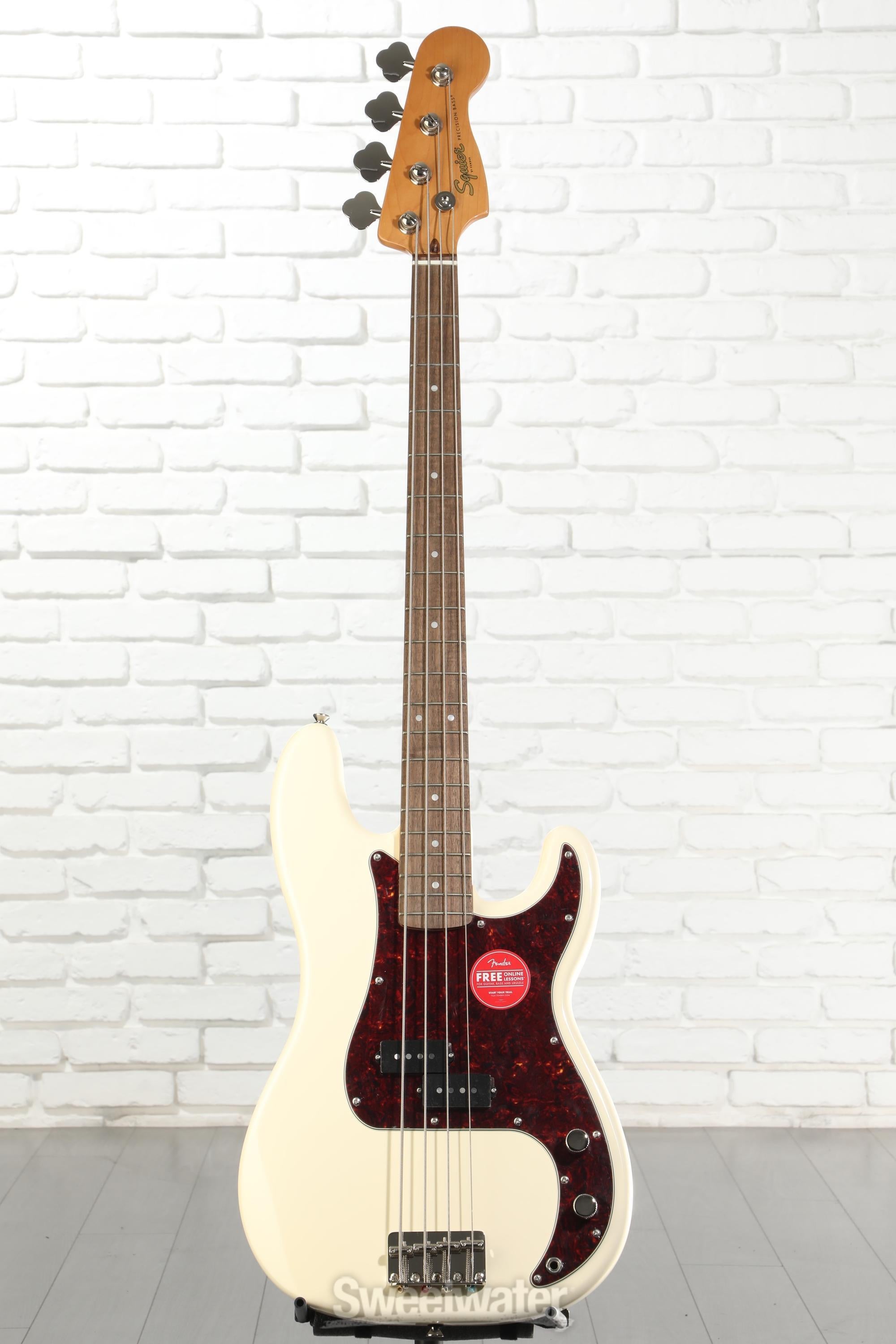 Squier Classic Vibe '60s Precision Bass - Olympic White | Sweetwater