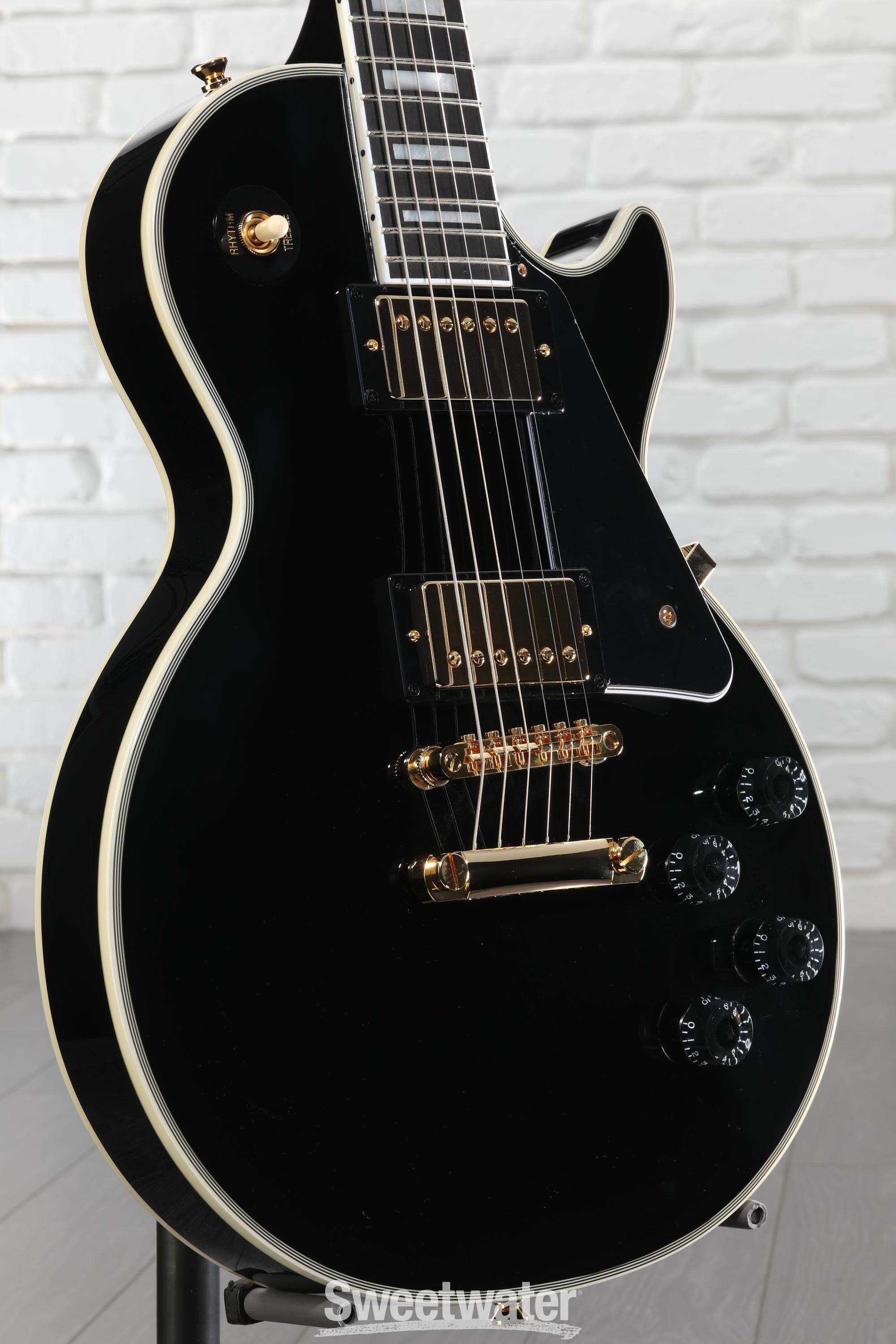 Epiphone Les Paul Custom ブラック ギター Epiphone Inspired by Gibson Custom Les Paul Custom Electric Guitar