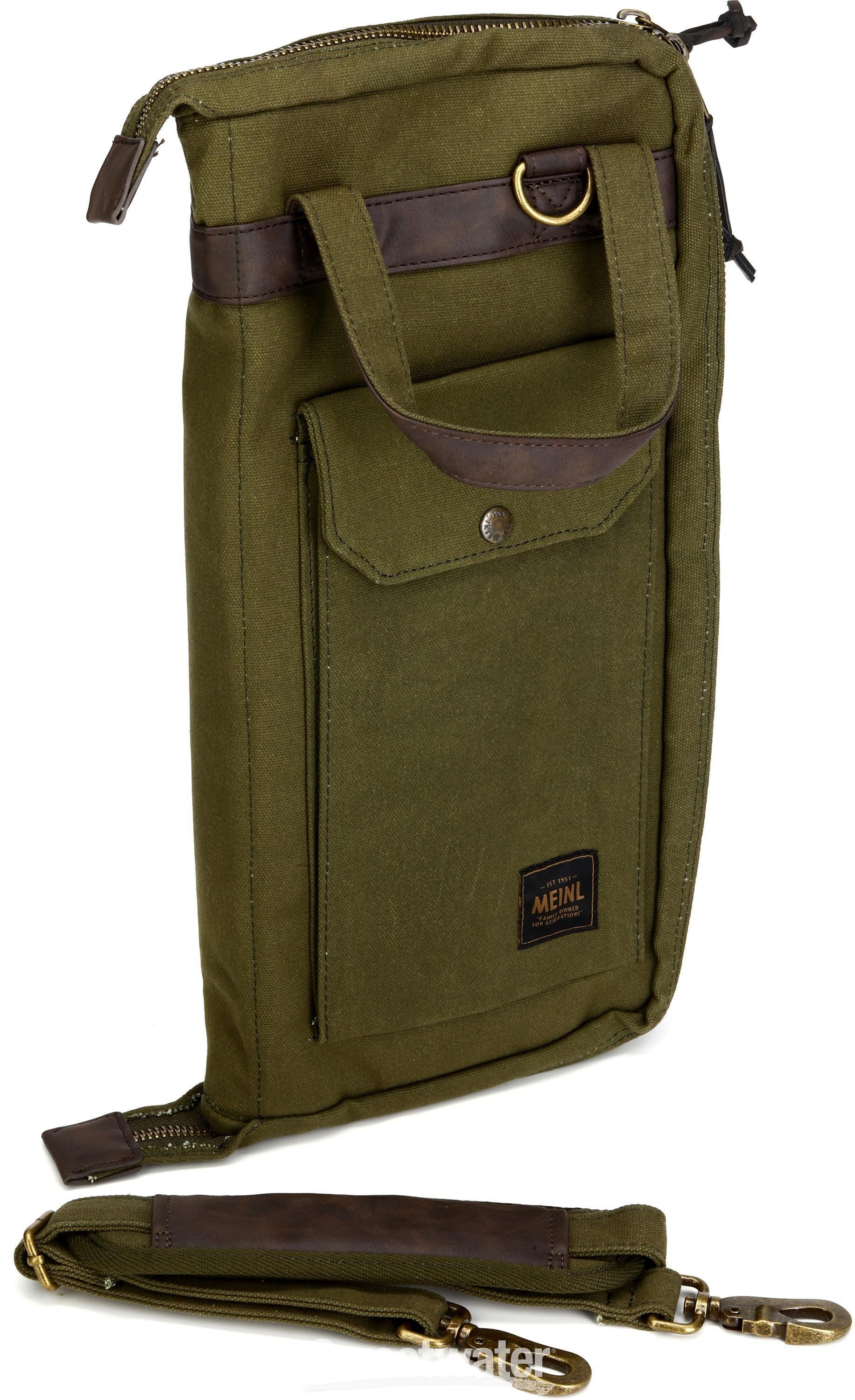 Waxed Canvas Drumstick Bag - Green - Sweetwater