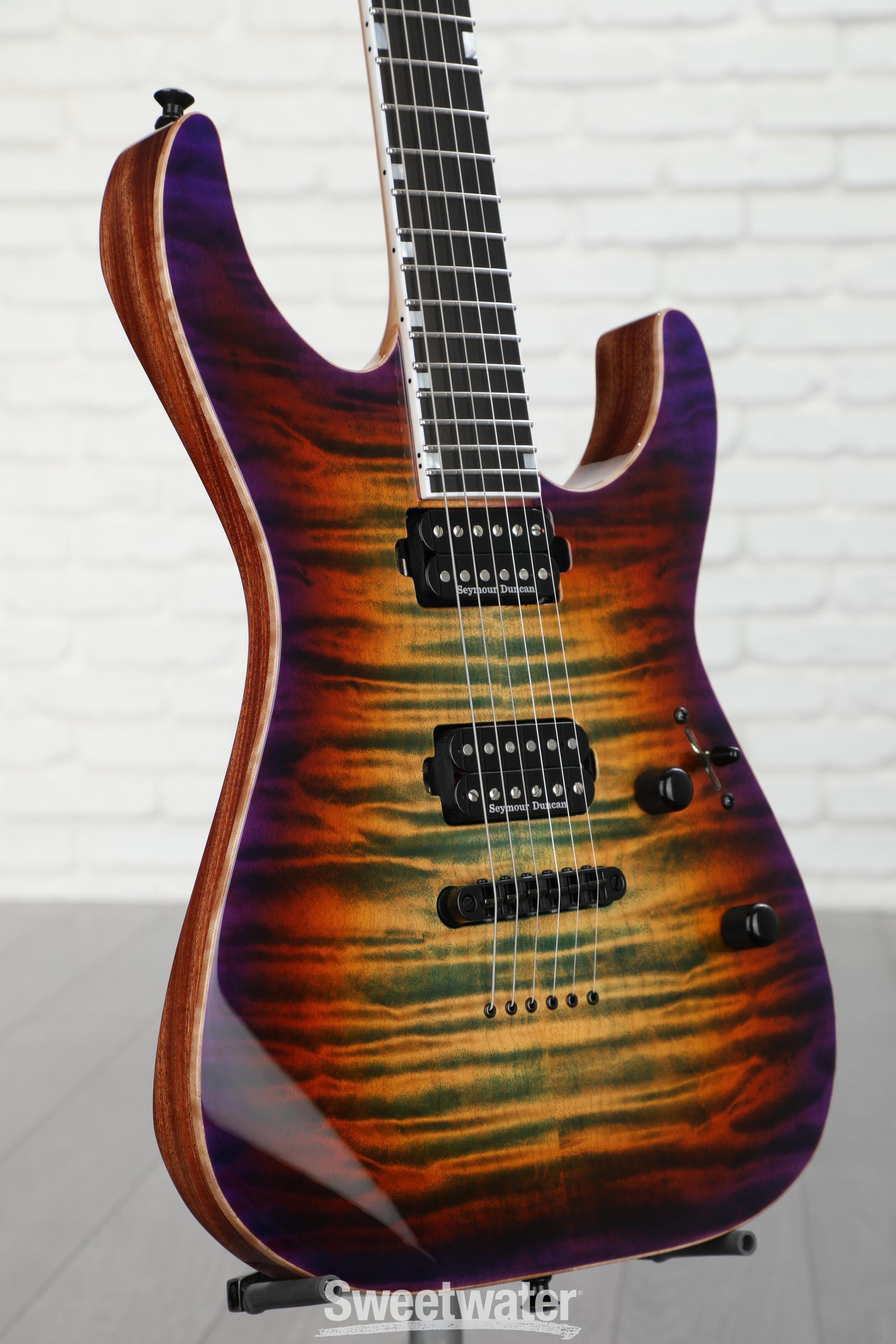 ESP USA M-II NTB NT Quilted Maple Electric Guitar - Lynch Burst ...