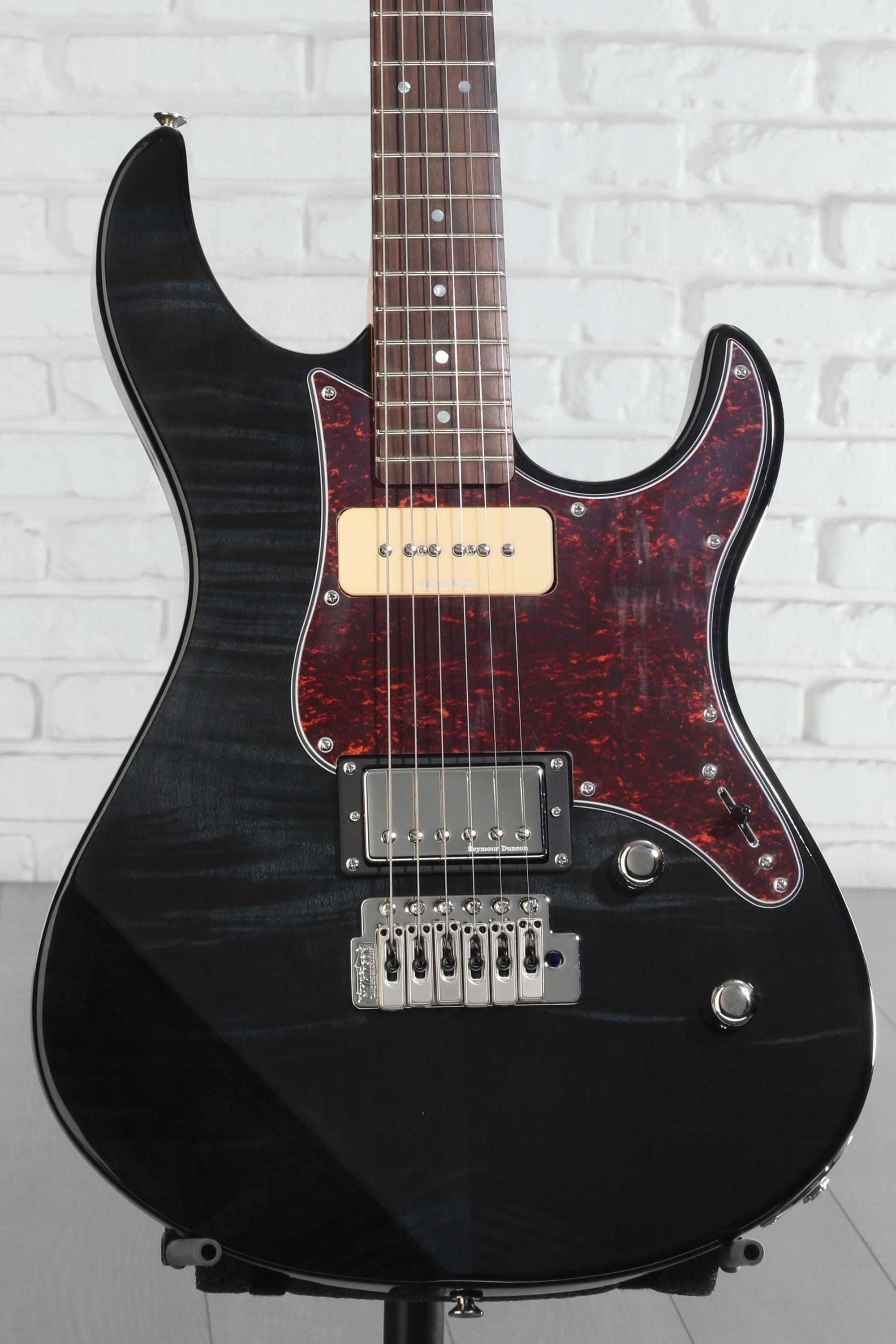 Yamaha PAC611VFM Pacifica Electric Guitar - Trans Black | Sweetwater