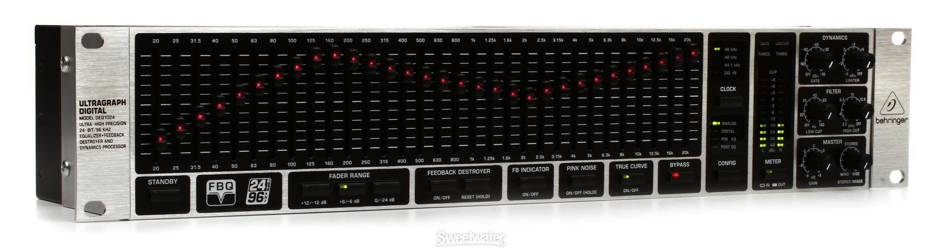 Behringer Ultragraph Digital DEQ1024 Reviews | Sweetwater