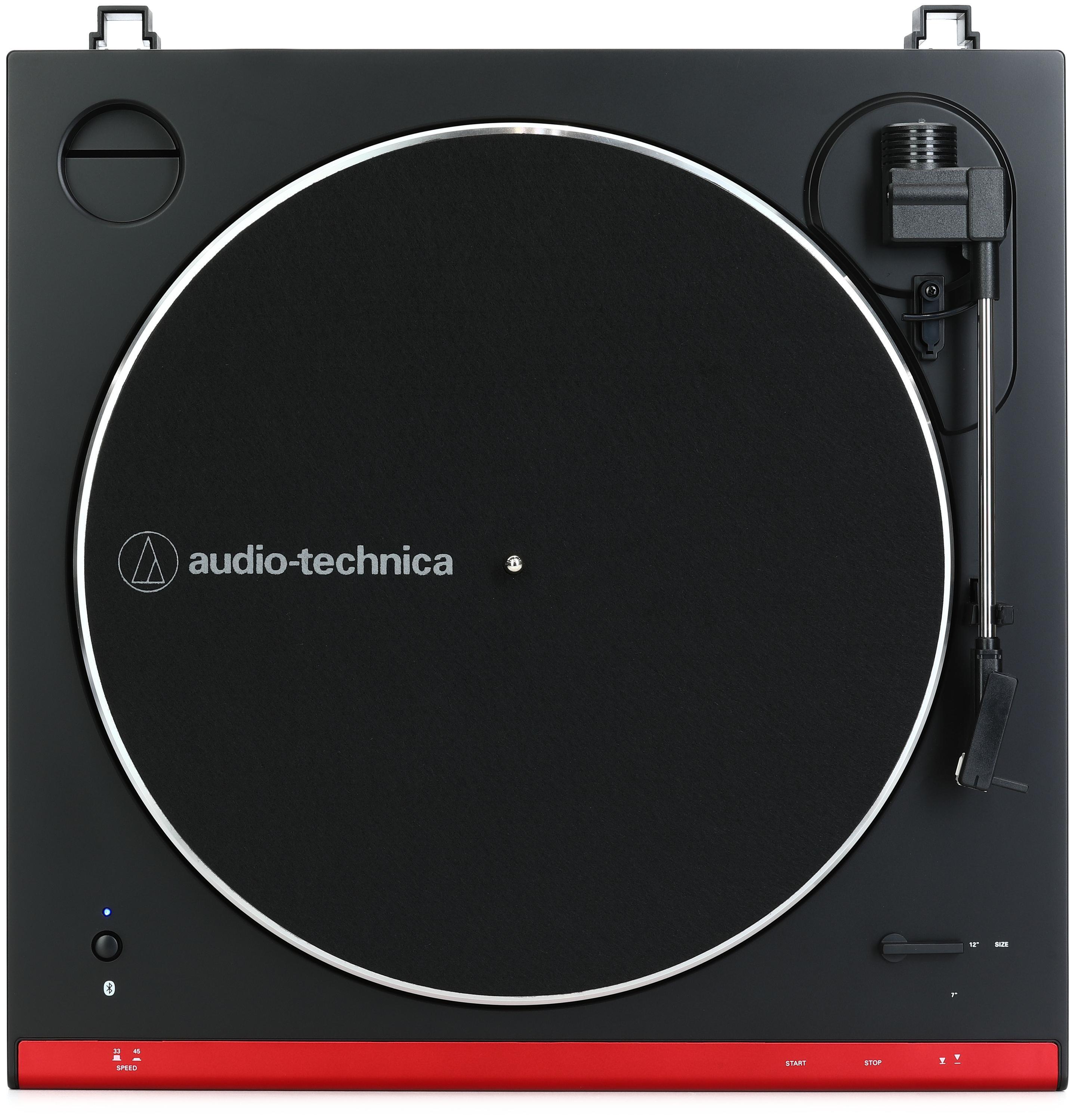 Bundled Item: Audio-Technica AT-LP60XBT Wireless Belt-Drive Turntable with Bluetooth - Red