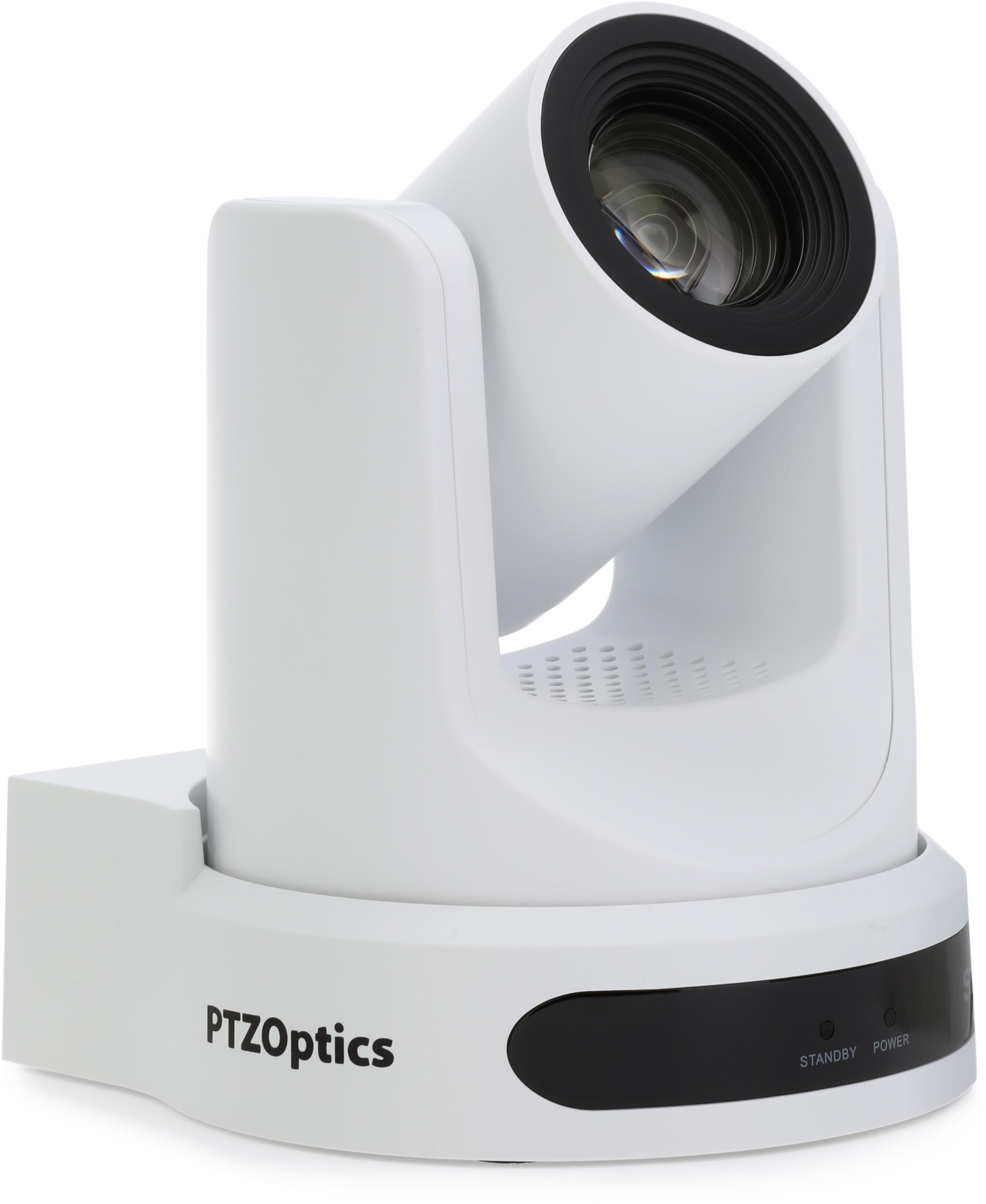 PTZOptics Move SE 30X Optical Zoom PTZ Camera - White | Sweetwater