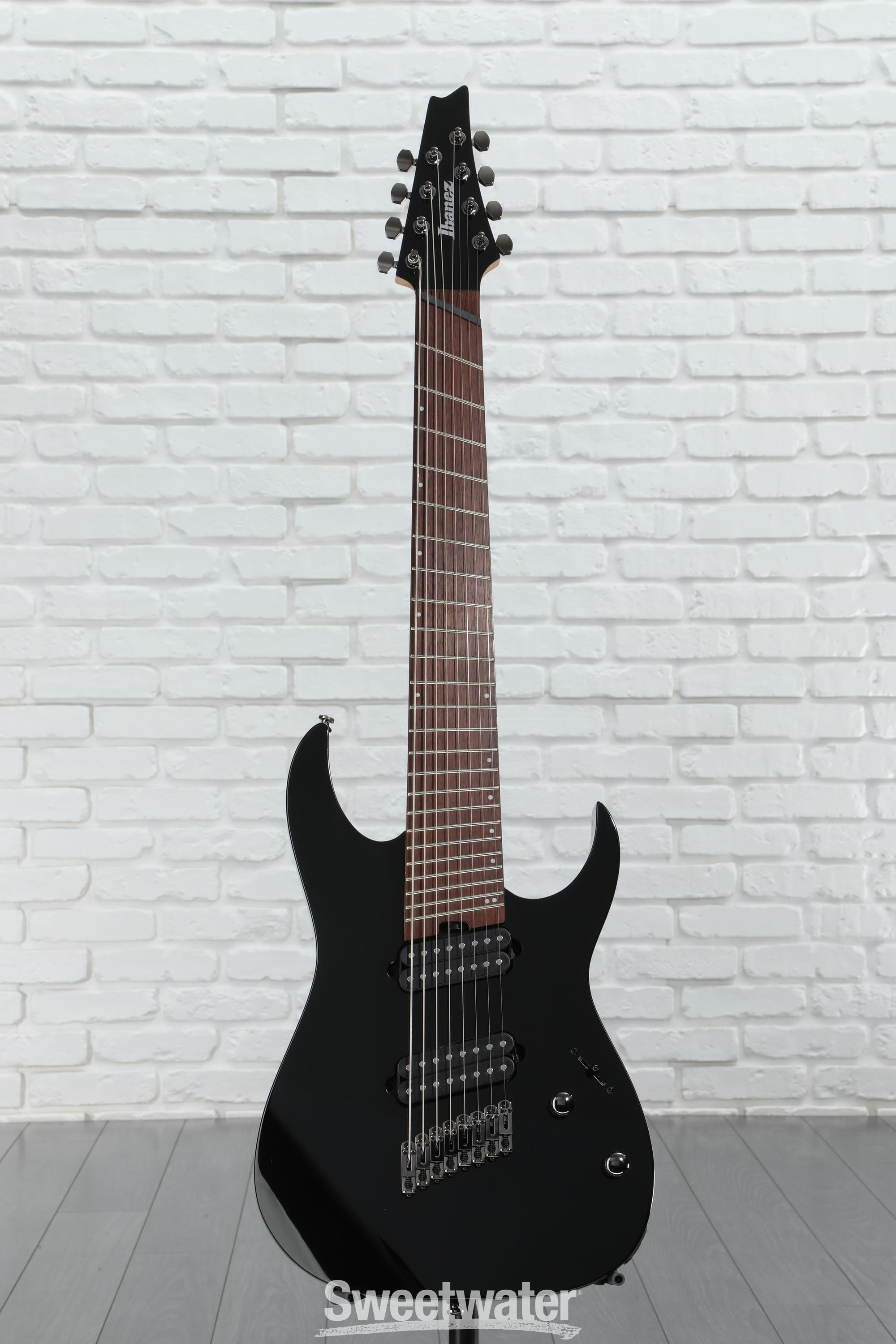 Ibanez rgms8/bk 8弦ギター Ibanez RGMS8 Multi-scale 8-String - Black - Roxy Music