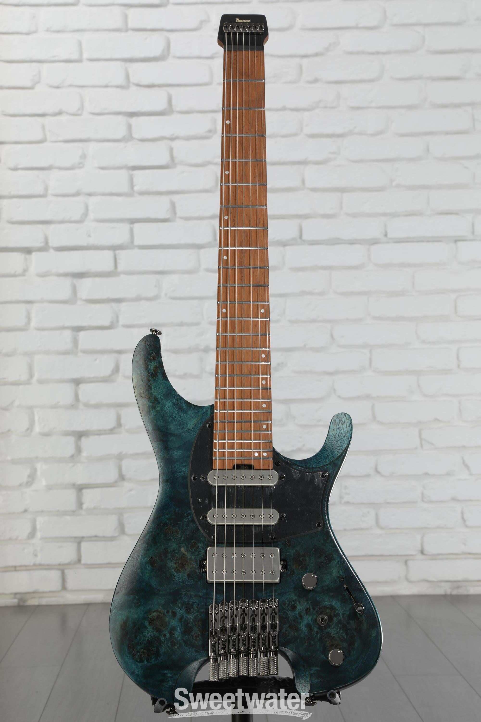 Ibanez Q547PB 7-string Electric Guitar - Cosmic Blue Low Gloss